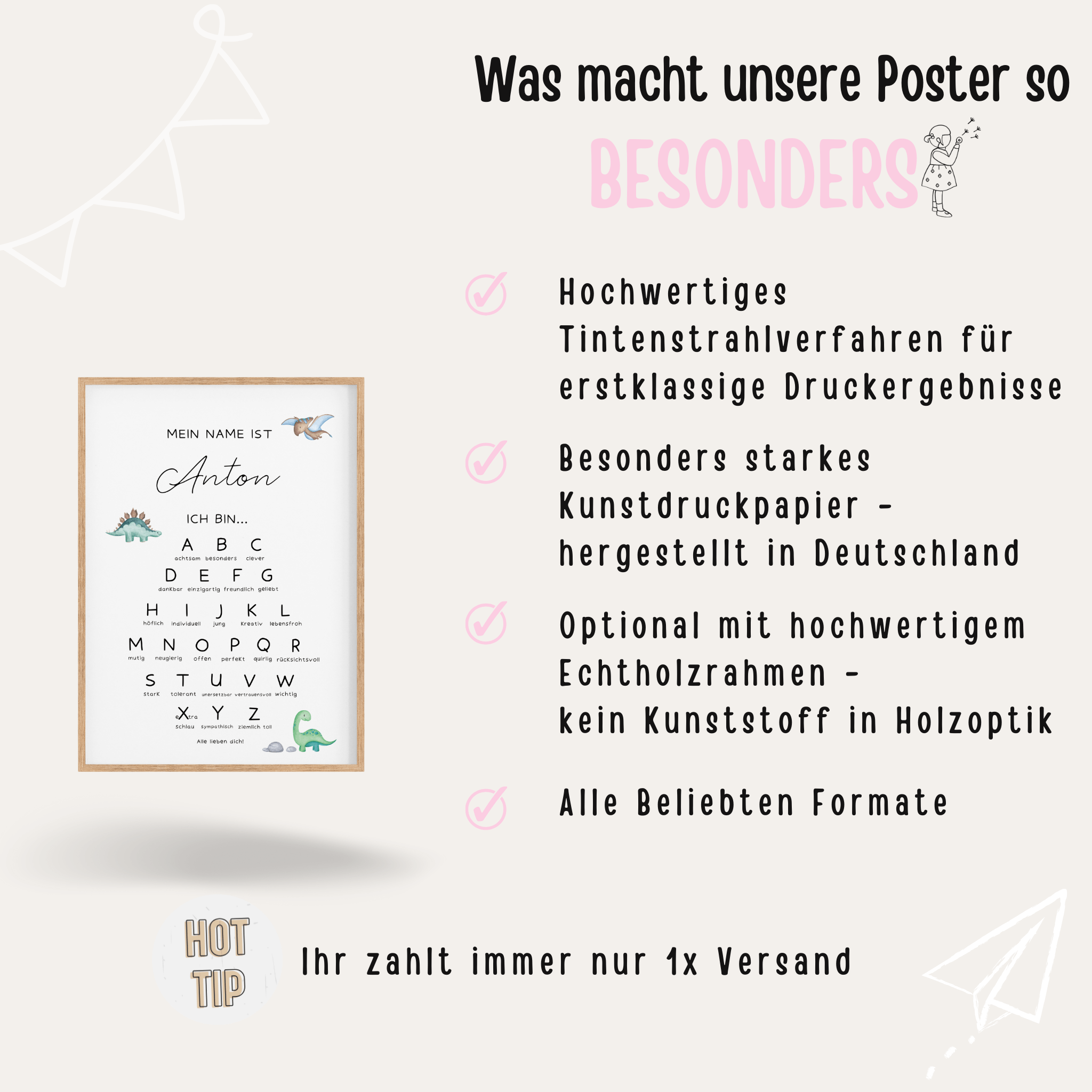 Poster - ABC Affirmationen - wunderwunsch