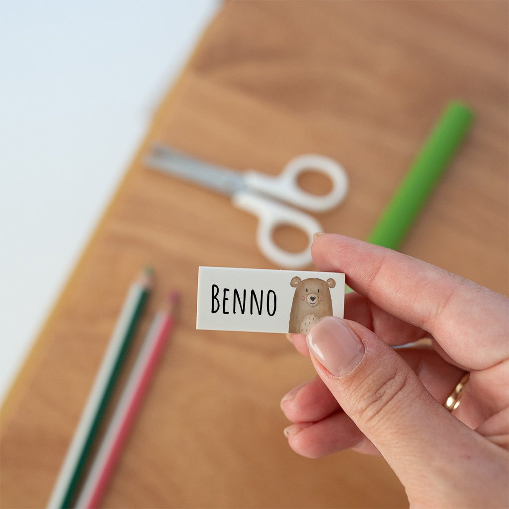 Radiergummi personalisiert - Tier Aquarell - wunderwunsch