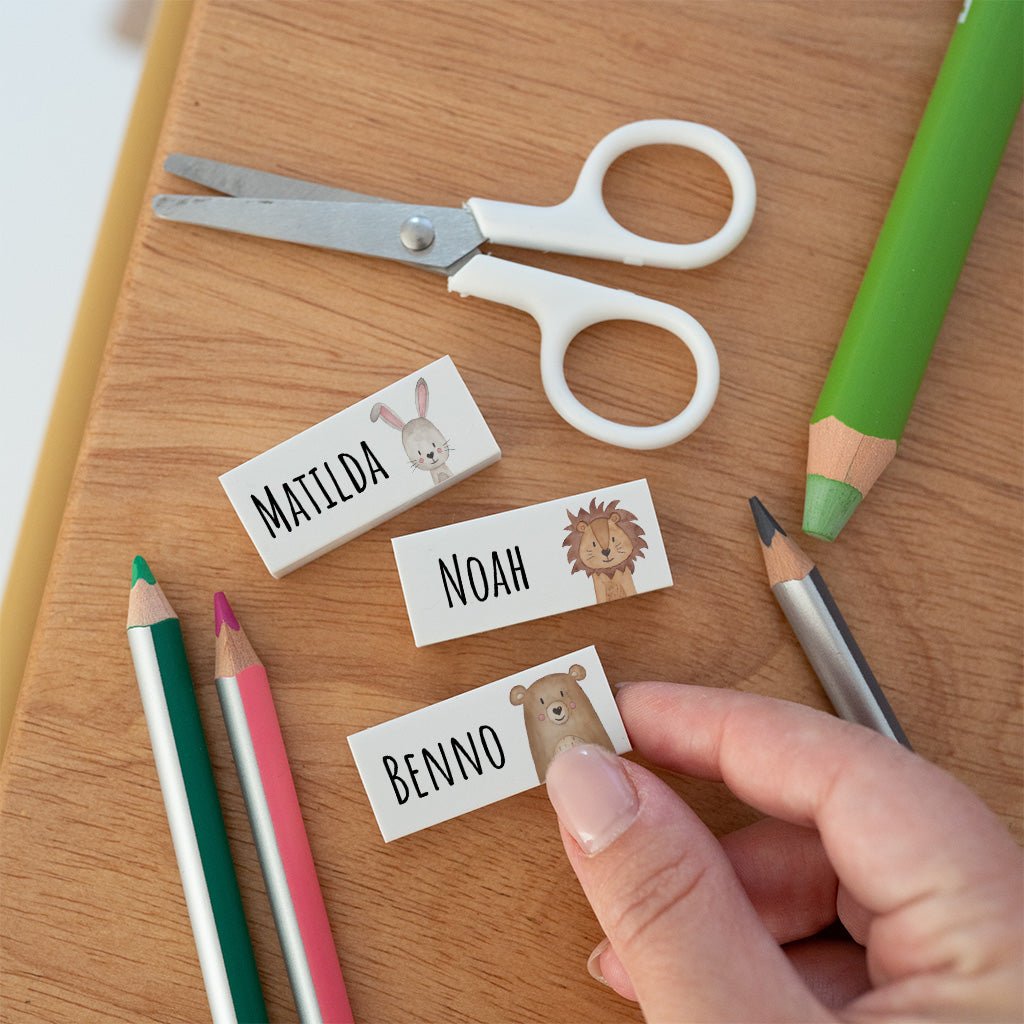 Radiergummi personalisiert - Tier Aquarell - wunderwunsch