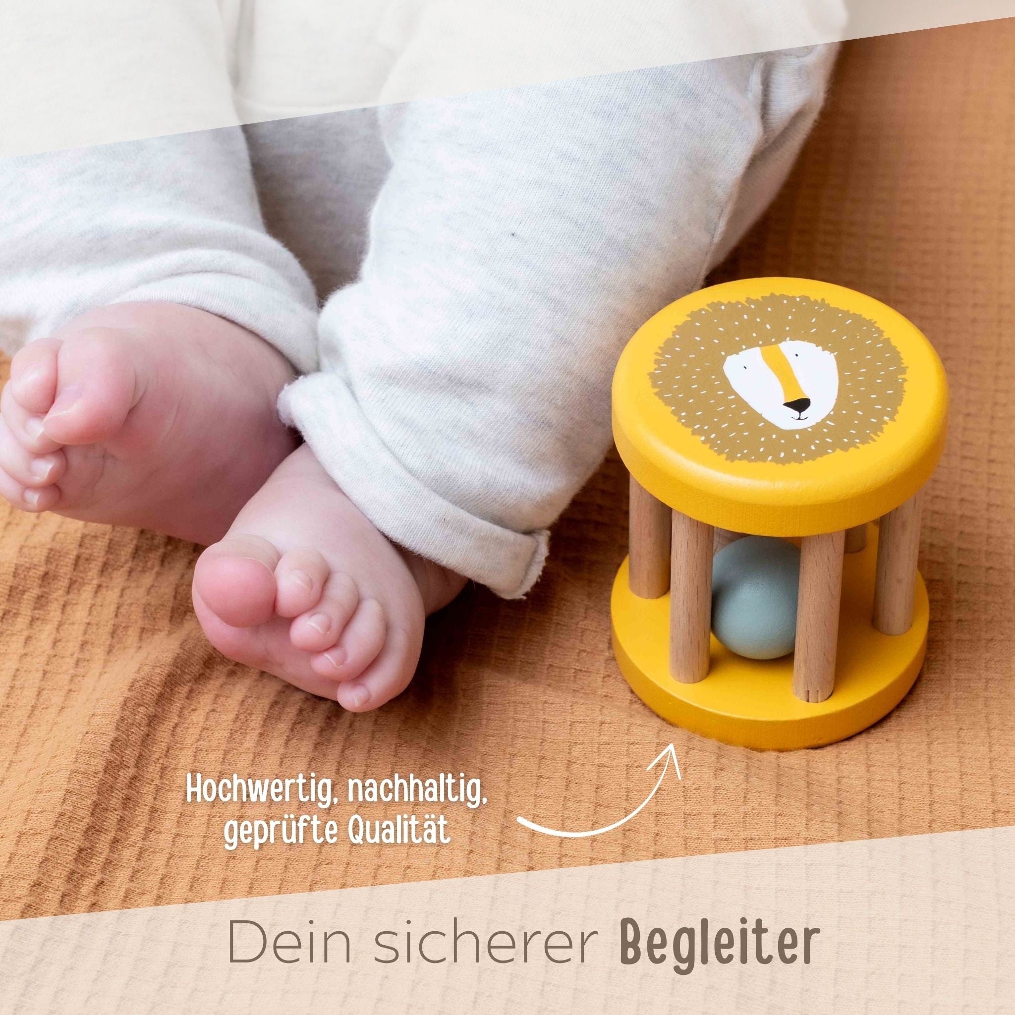 Rollrassel Tier klein personalisiert - wunderwunsch