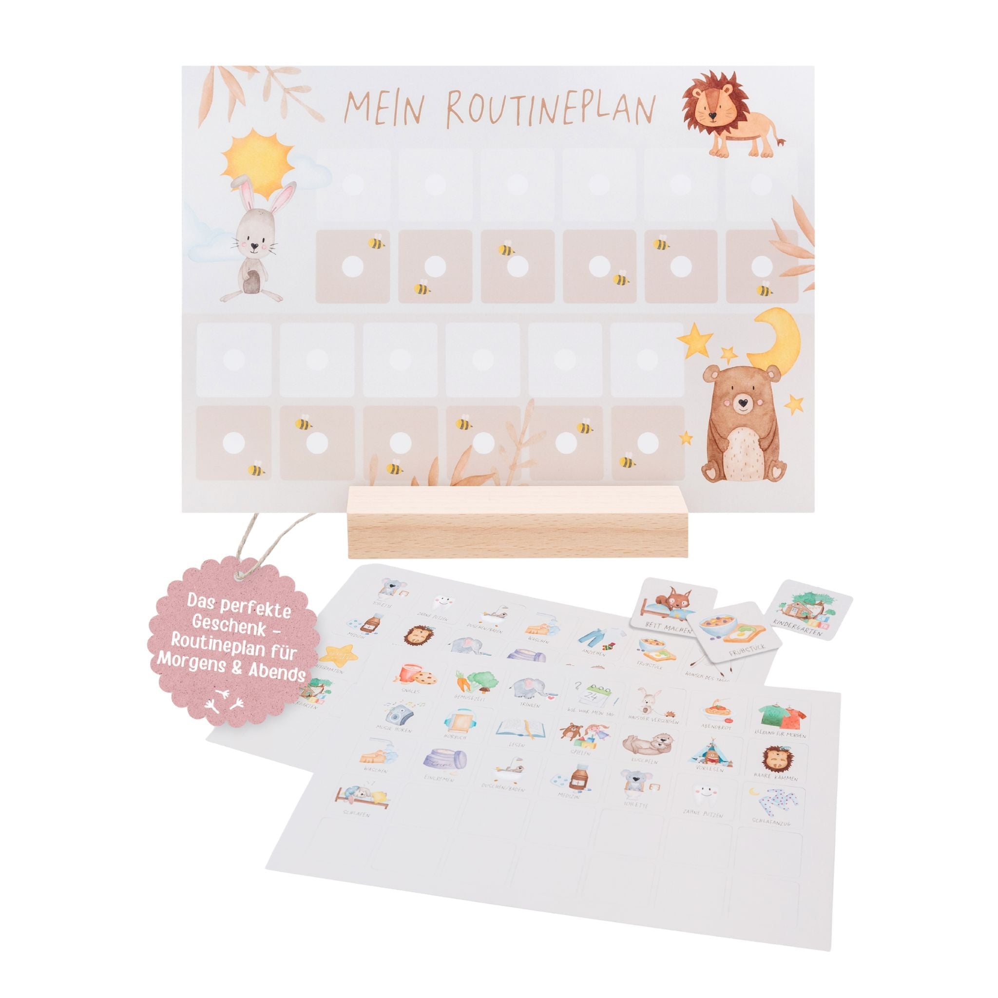 Routineplan "Tiere Boho" - wunderwunsch