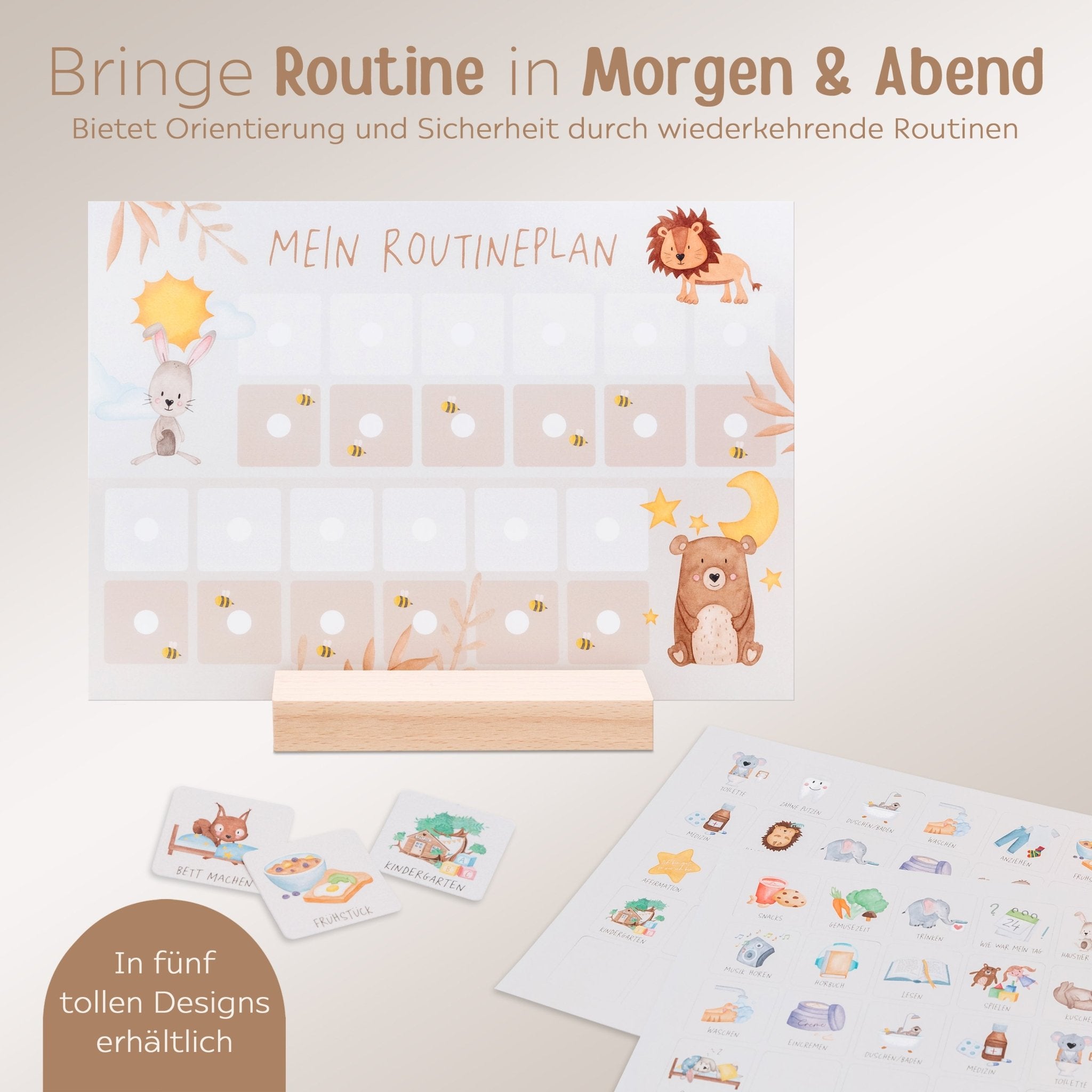 Routineplan "Tiere Boho" - wunderwunsch
