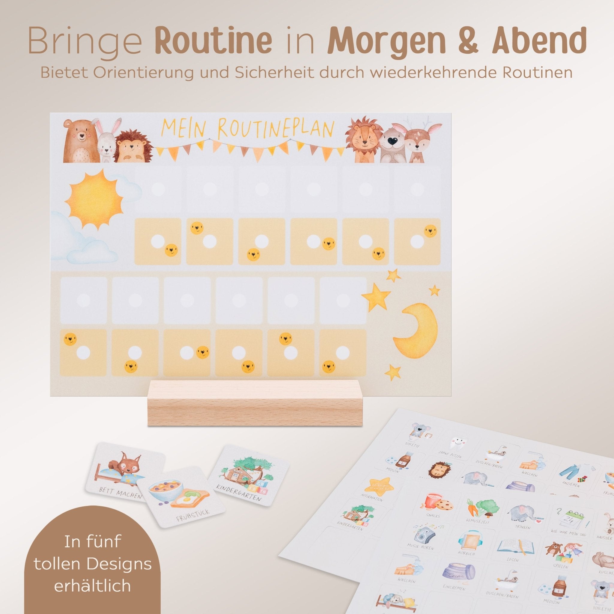 Routineplan "Tiere Girlande" - wunderwunsch