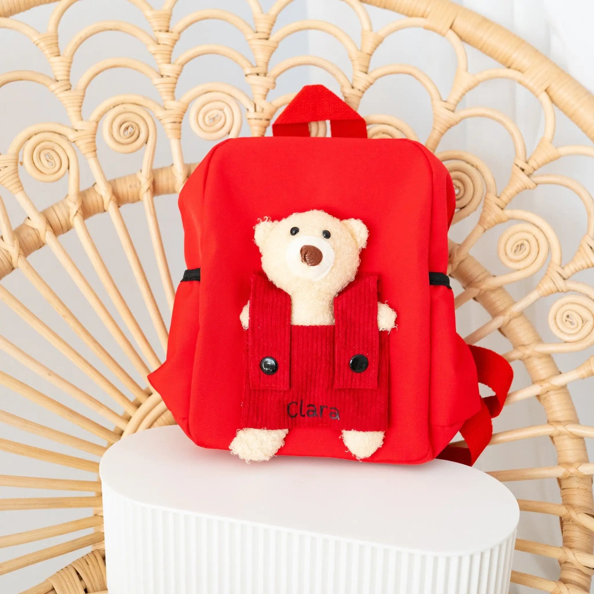 Rucksack mit Teddy - personalisiert - wunderwunsch