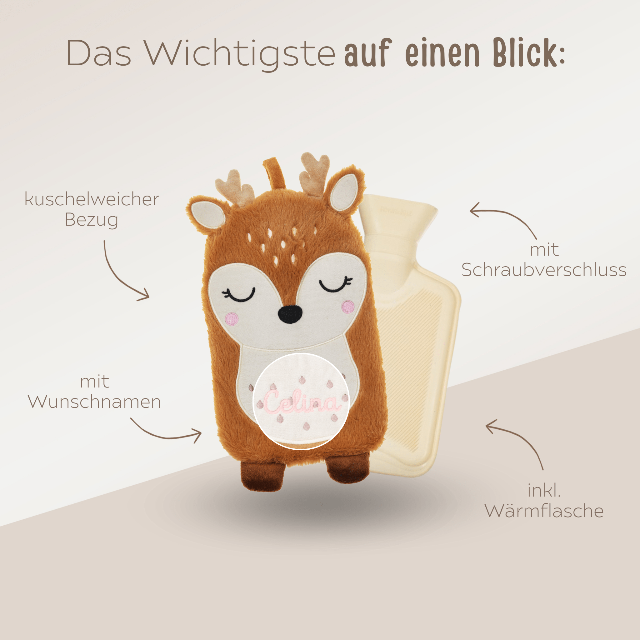 SASS AND BELLE Wärmflasche für Kinder - wunderwunsch