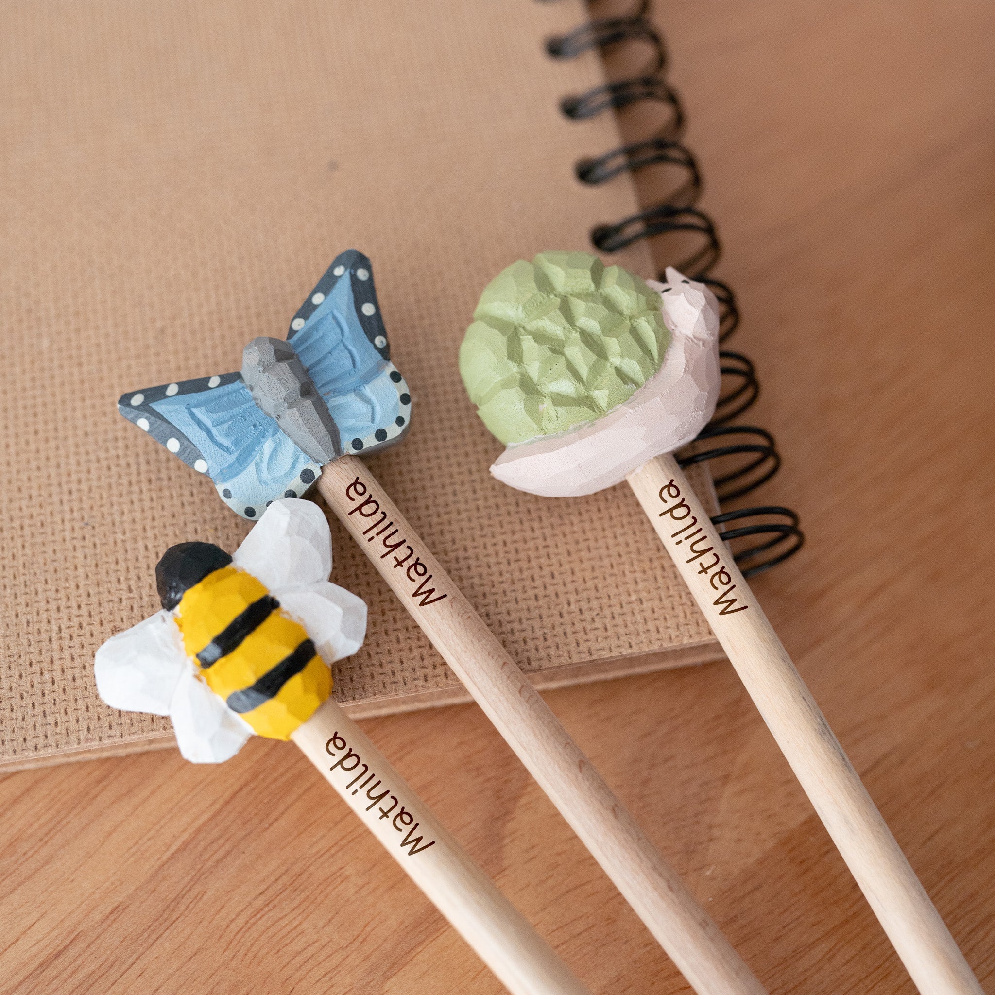 SASSANDBELLE Bleistift 3er Set - personalisierbar - wunderwunsch
