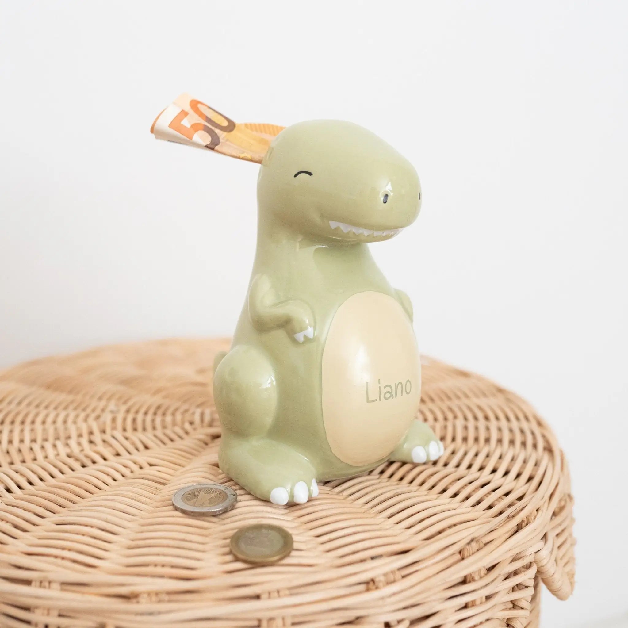 SASSANDBELLE Dino Spardose personalisierbar - wunderwunsch