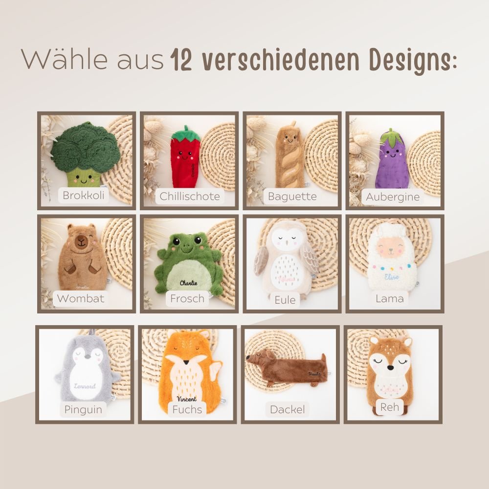 SASSANDBELLE Wärmflasche für Kinder - wunderwunsch