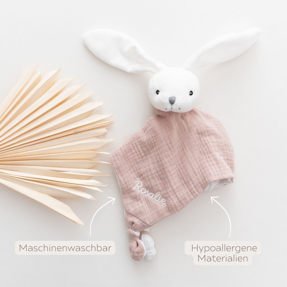 Schmusetier Hase pastell Plüsch - wunderwunsch