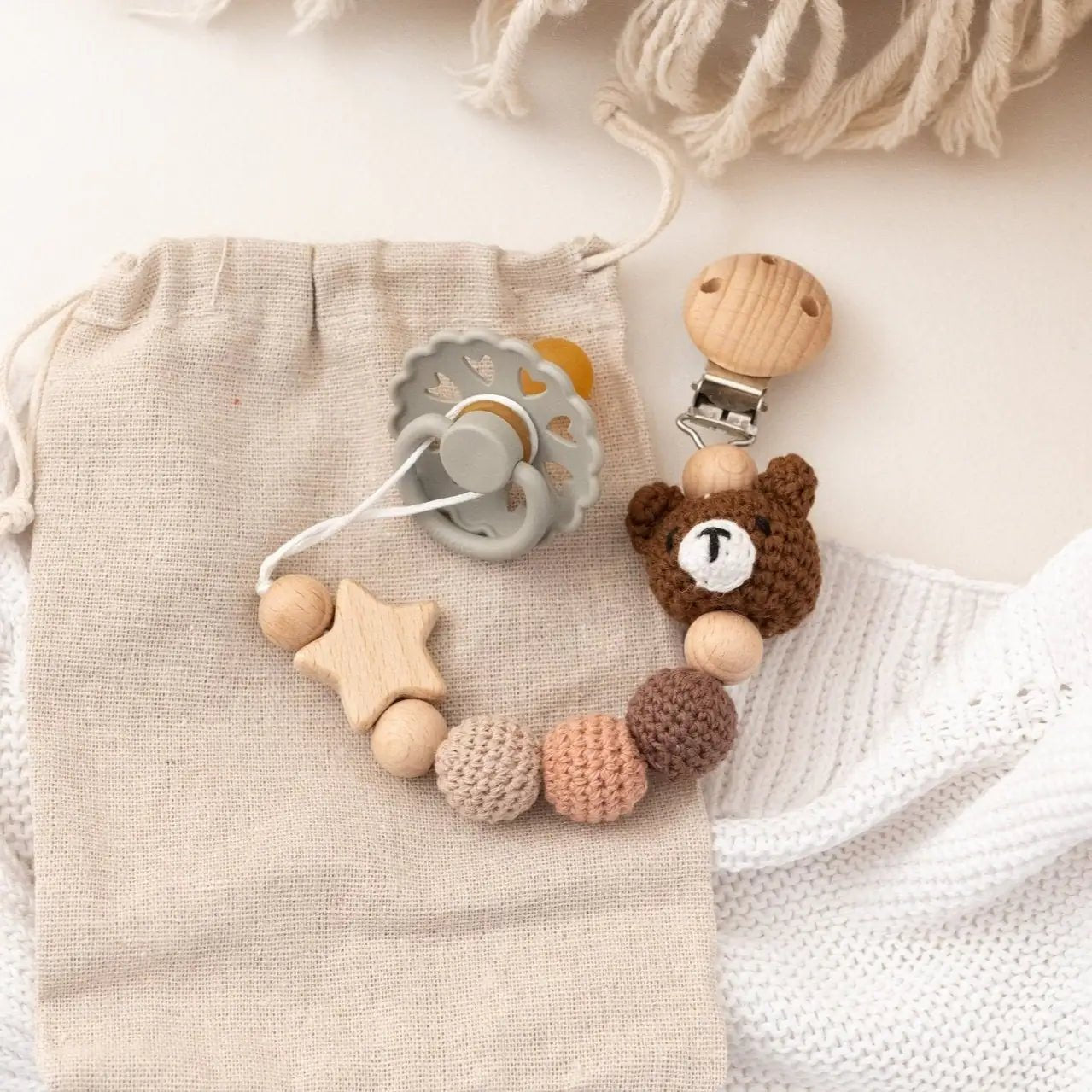 Schnullerkette Tiere - wunderwunsch