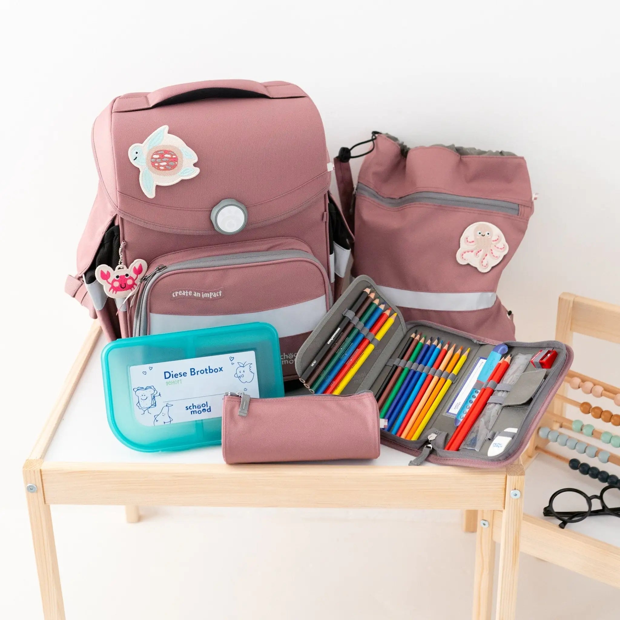 aufbewahrung schulranzen SCHOOL MOOD Schulranzen Set Ocean