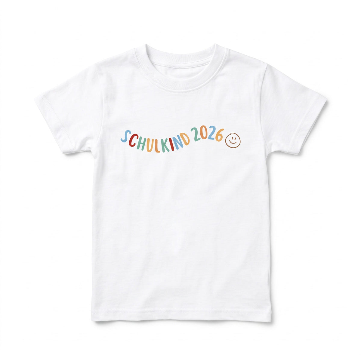 Schulkind 2026 Smiley T-Shirt - wunderwunsch