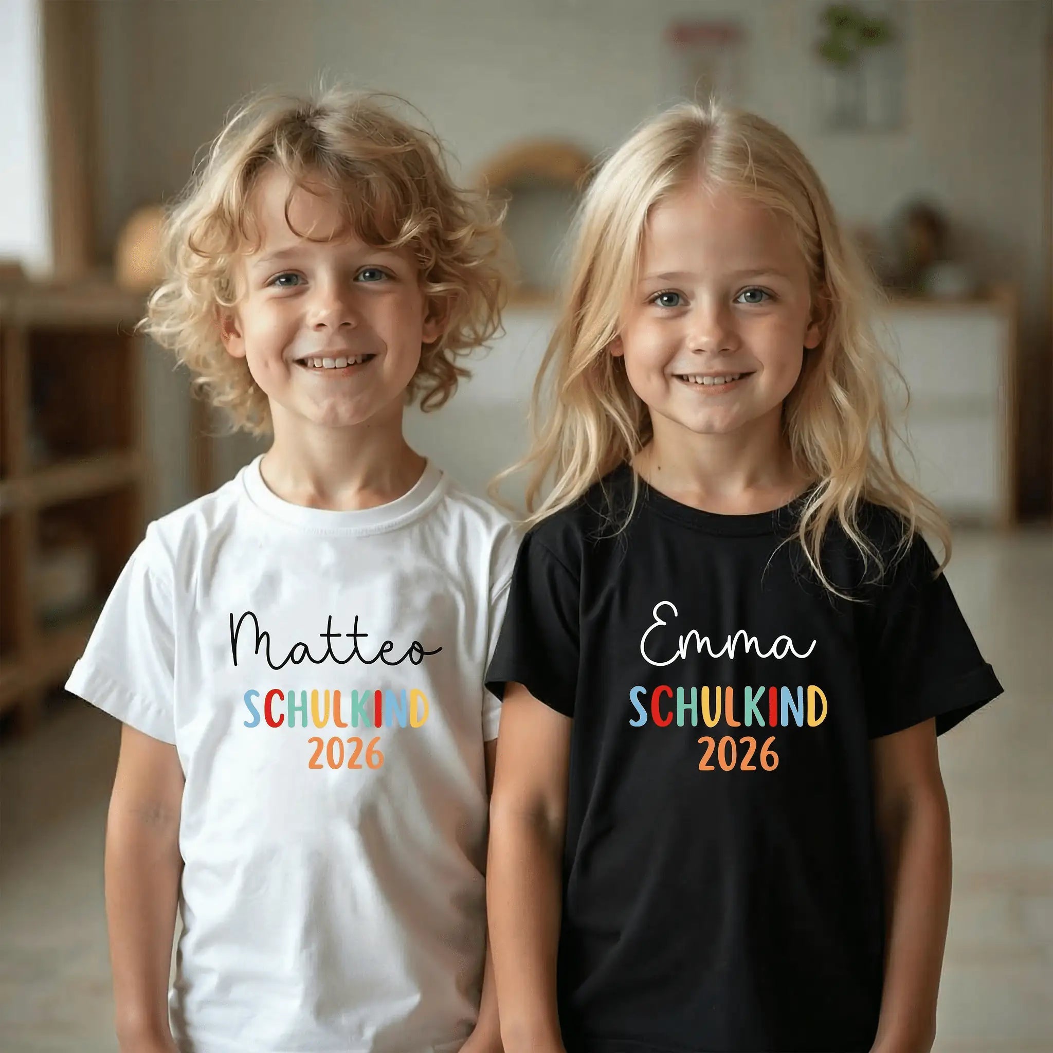 Schulkind 2026 T-Shirt personalisiert - wunderwunsch