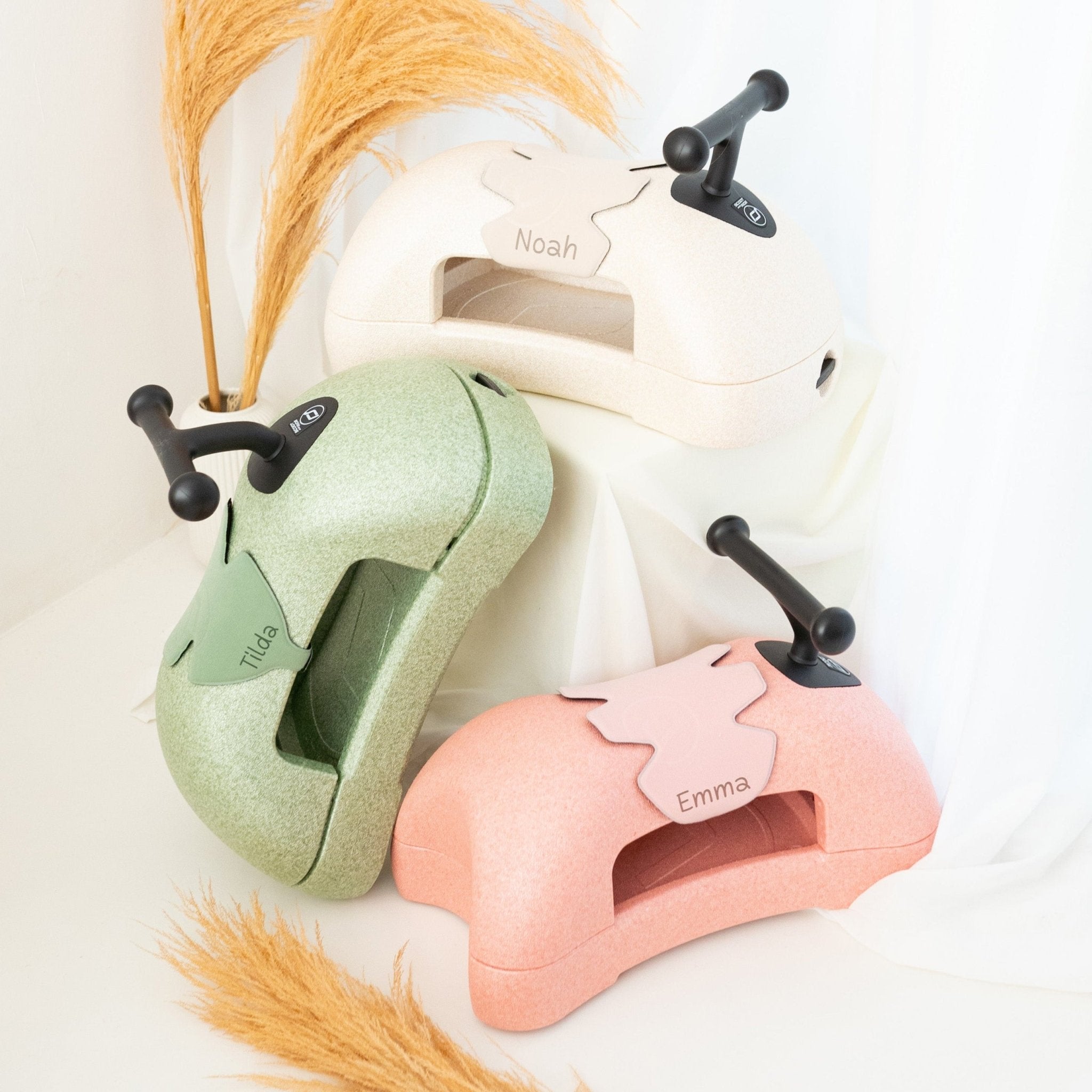 Scoot and Ride MyFirst personalisiert - Beige, Grün & Rosa - wunderwunsch