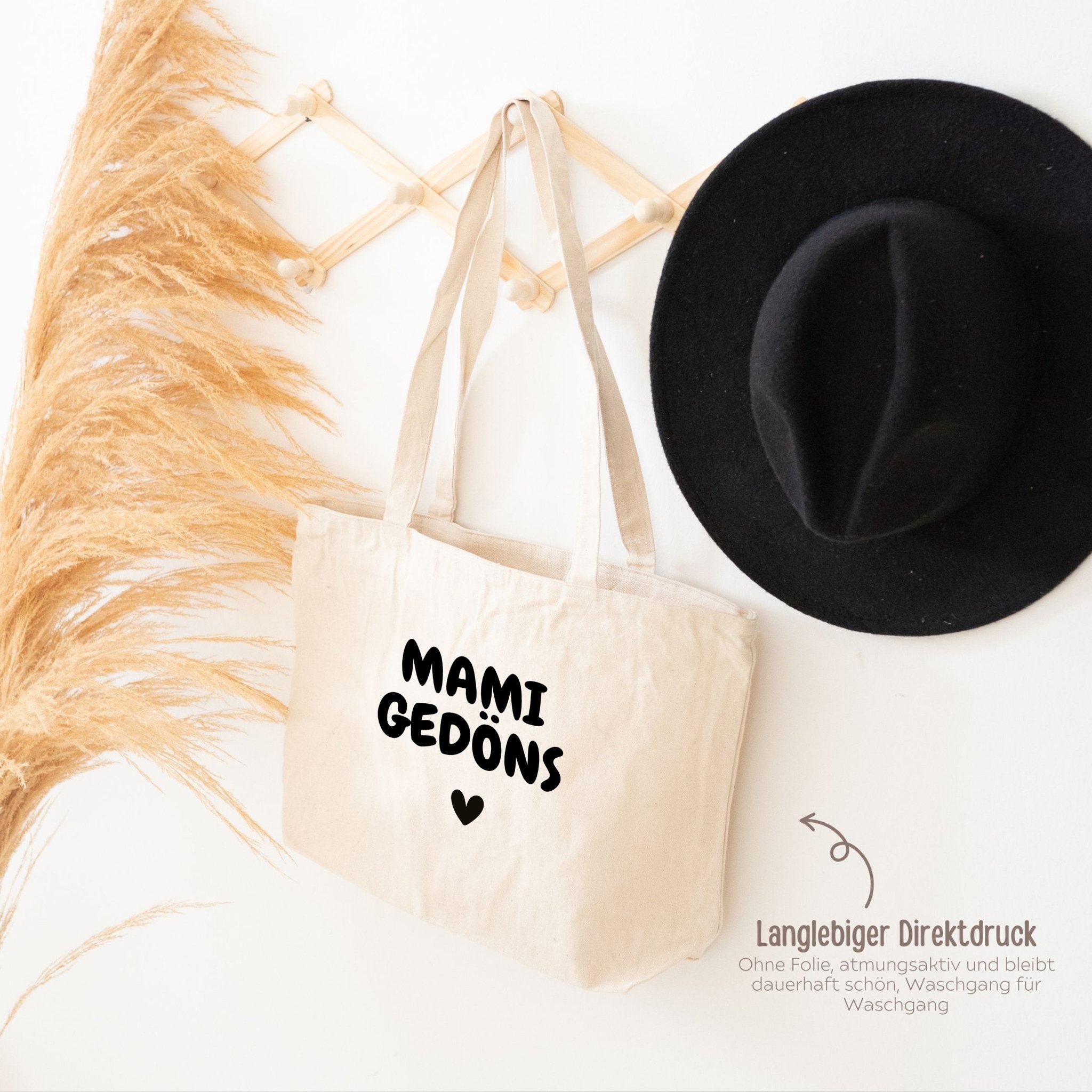 Shopper mit Reißverschluss - Mami Gedöns - wunderwunsch