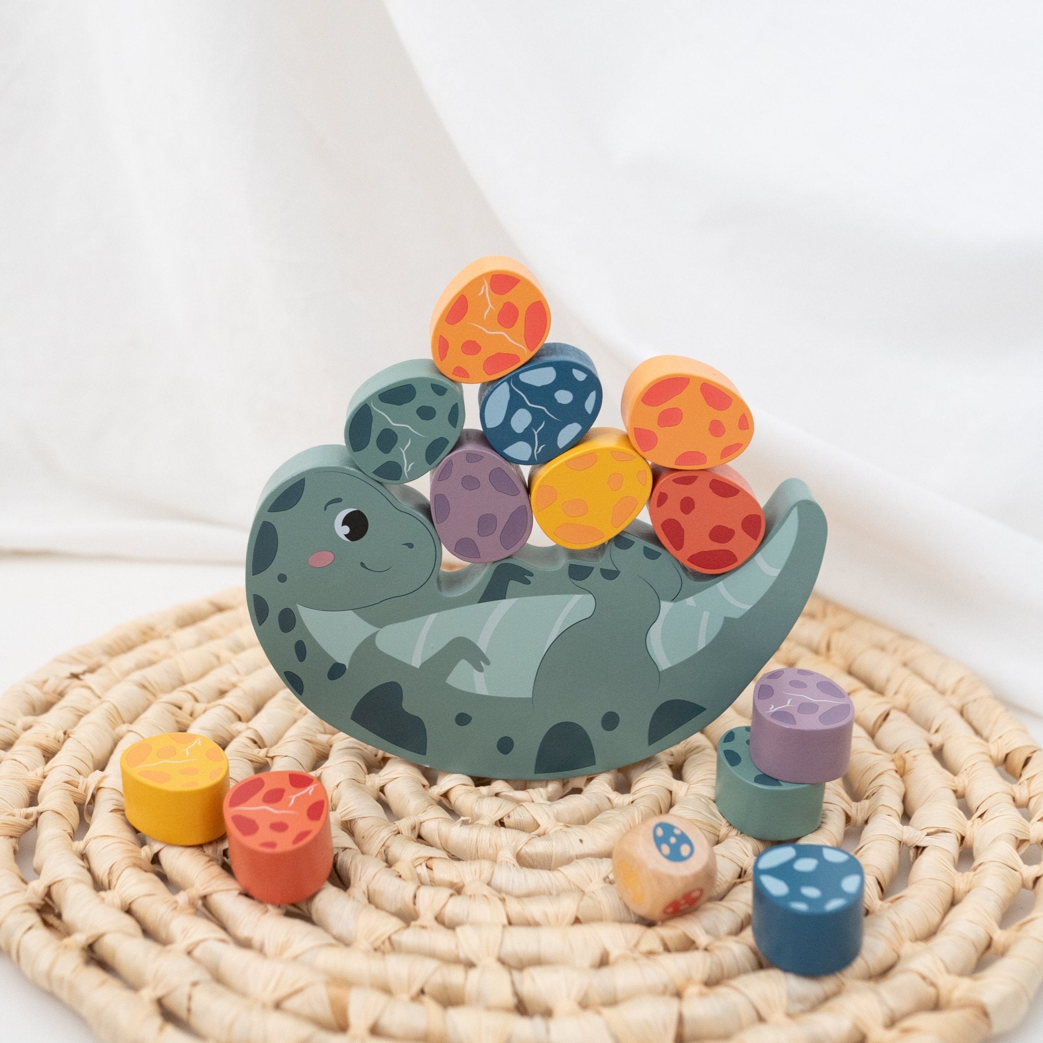 SMALL FOOT Balance Spiel "Dino" personalisiert - wunderwunsch