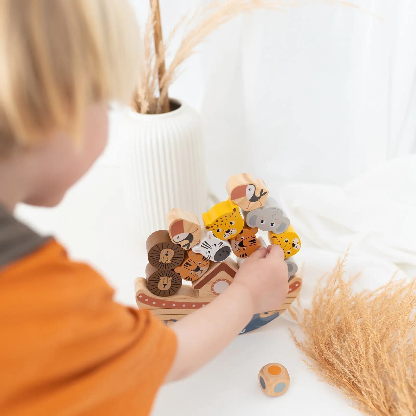 SMALL FOOT Balancierspiel Arche Noah Safari Tiere personalisiert - wunderwunsch