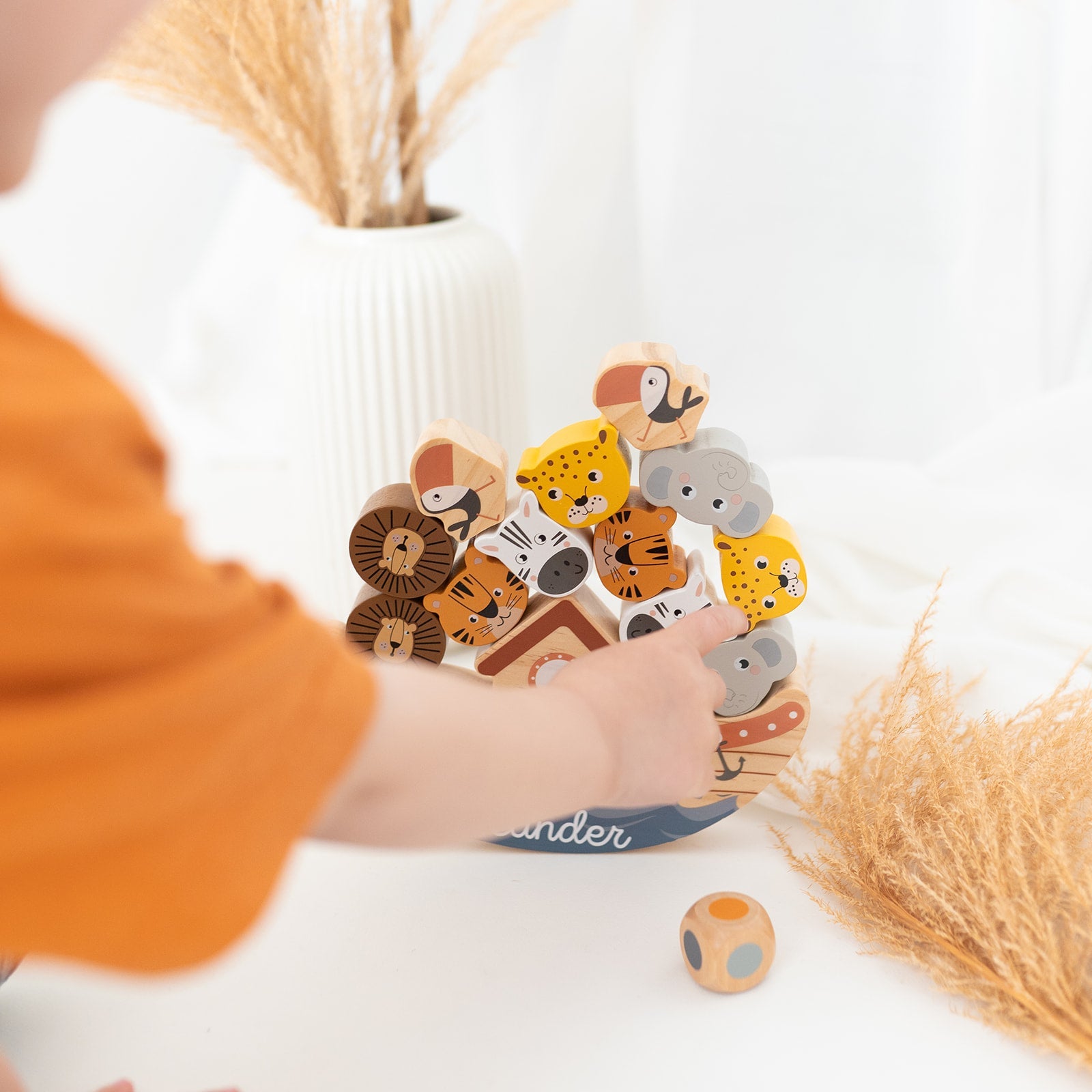 SMALL FOOT Balancierspiel Arche Noah Safari Tiere personalisiert - wunderwunsch