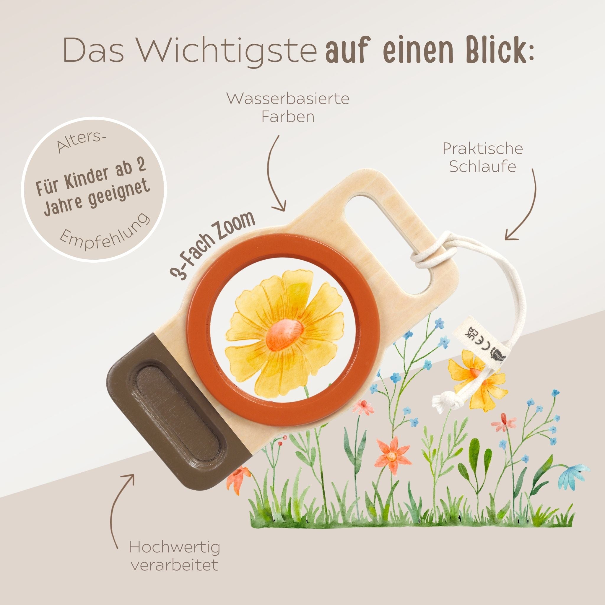 SMALL FOOT Entdeckerlupe XXL personalisiert - wunderwunsch