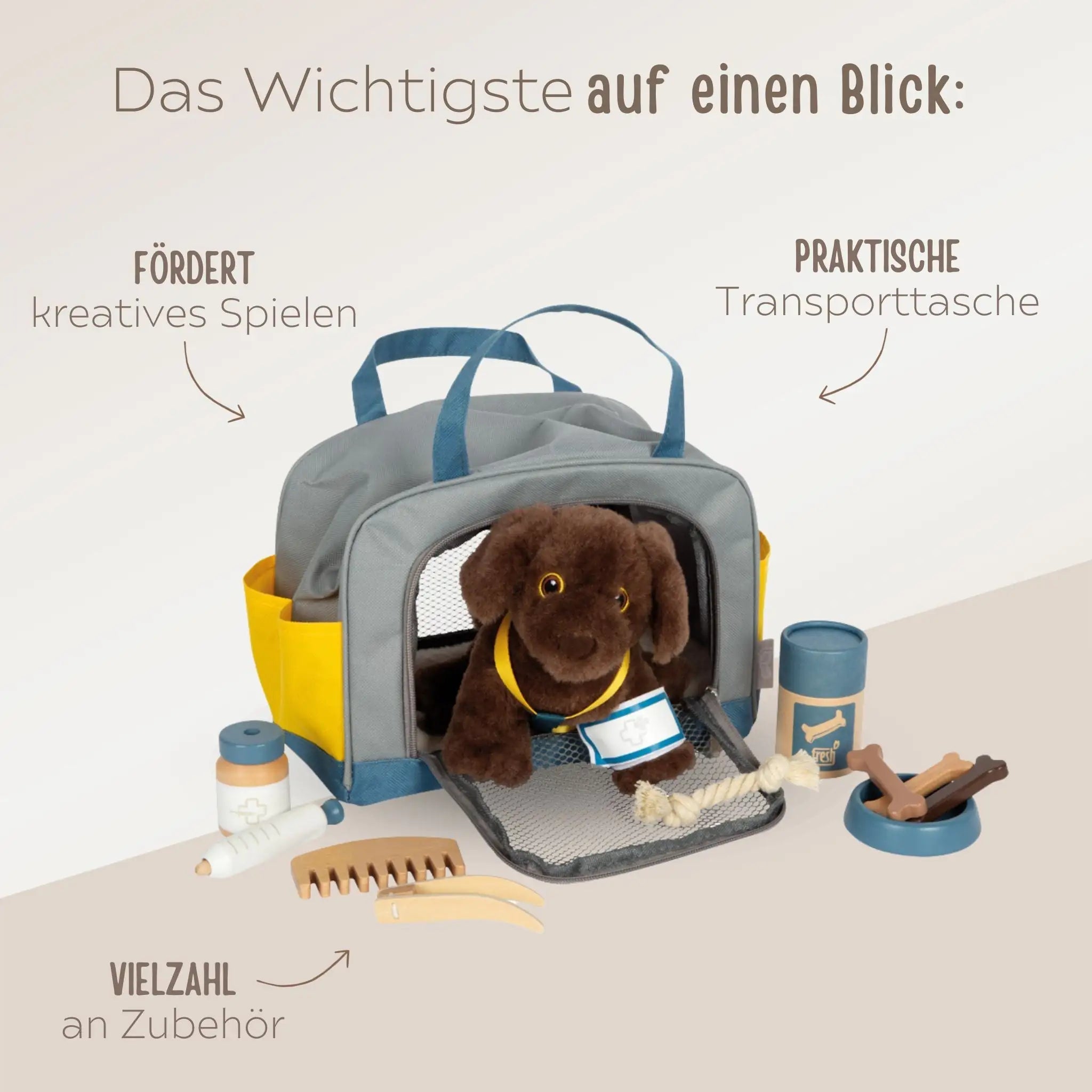 SMALL FOOT Haustier - Set Hund/Katze - wunderwunsch