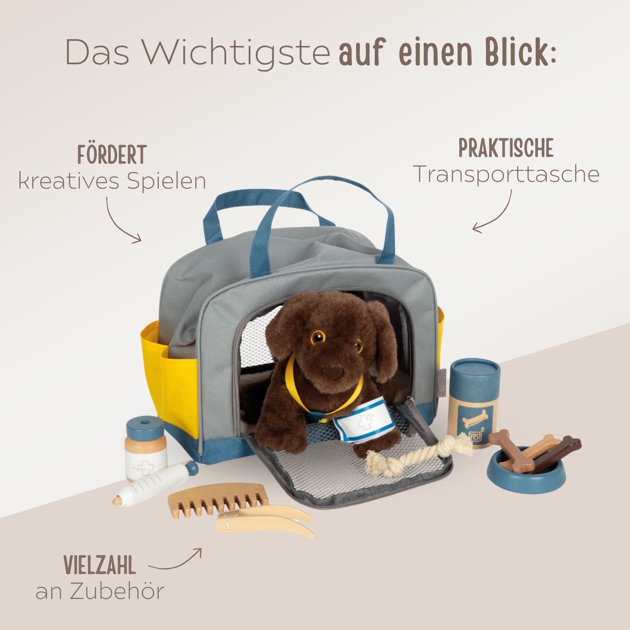 SMALL FOOT Haustier - Set Hund/Katze - wunderwunsch