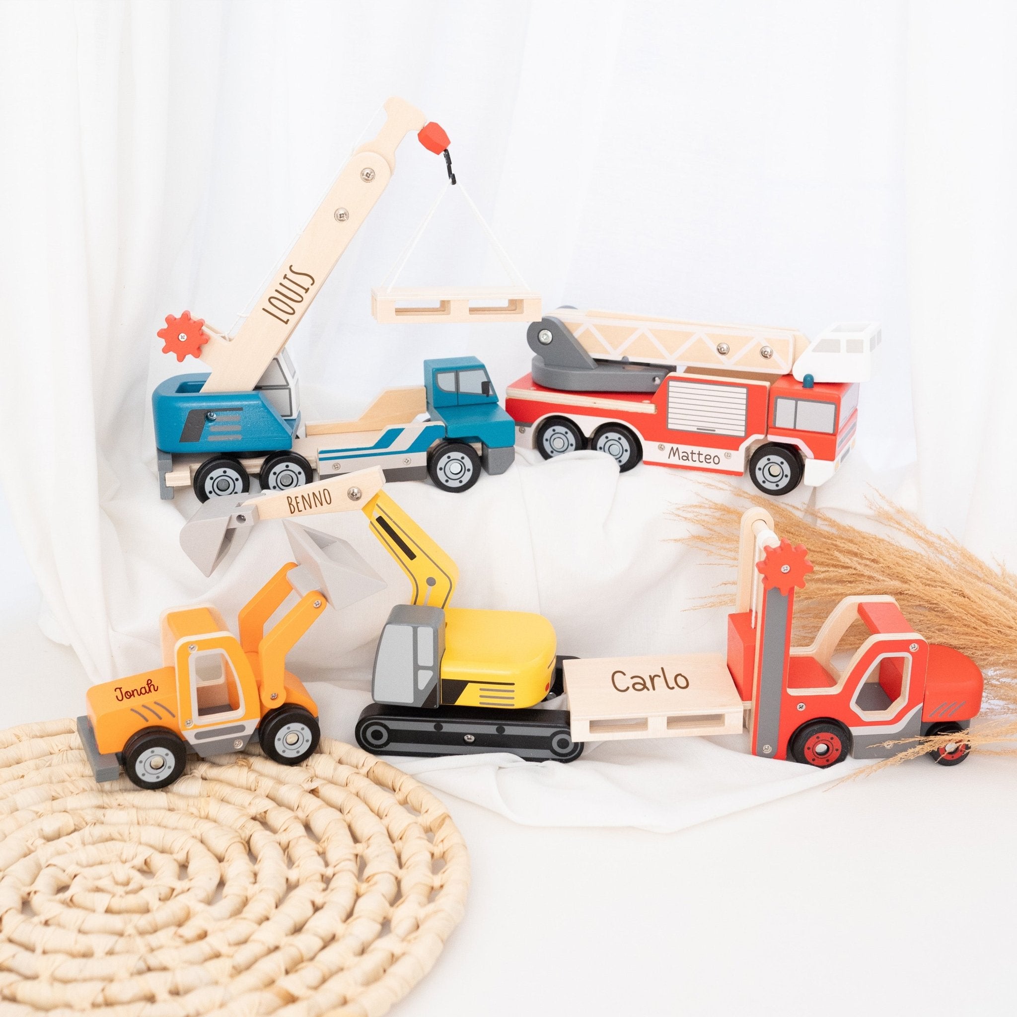 SMALL FOOT Holzfahrzeuge personalisiert - wunderwunsch