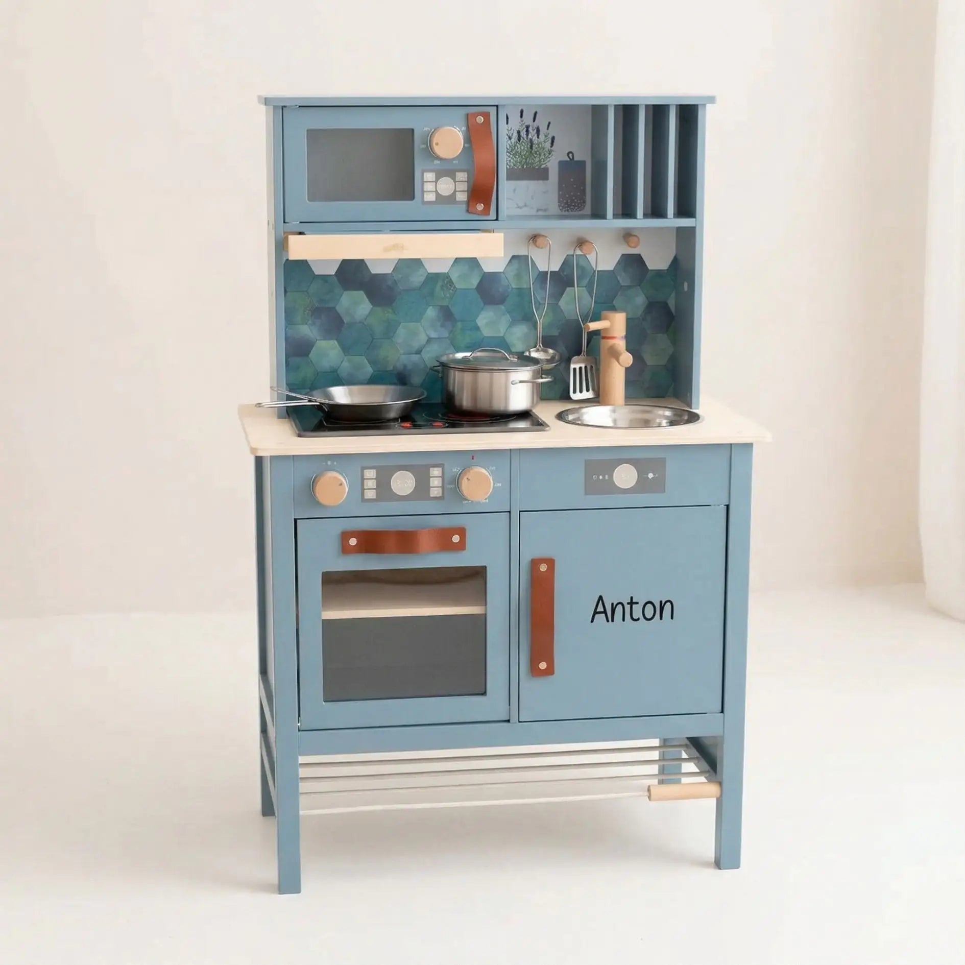 kinderküche aufbewahrung SMALL FOOT Kinderküche Holz "Tasty" personalisierbar