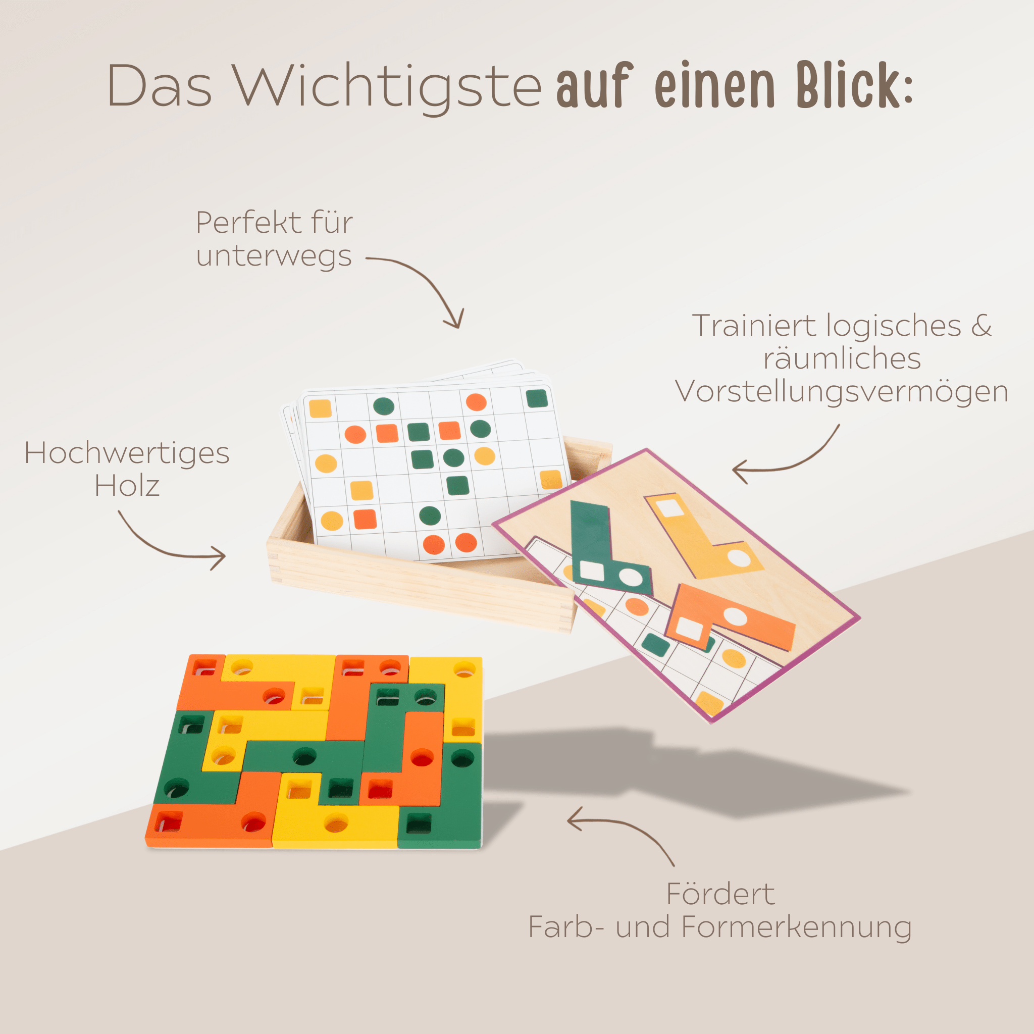 SMALL FOOT Lernspiel Geometrische Formen personalisiert - wunderwunsch