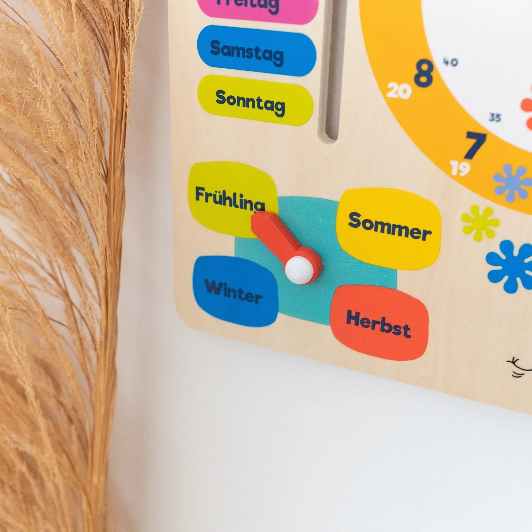 SMALL FOOT Lernuhr mit Kalender - Die Maus - wunderwunsch