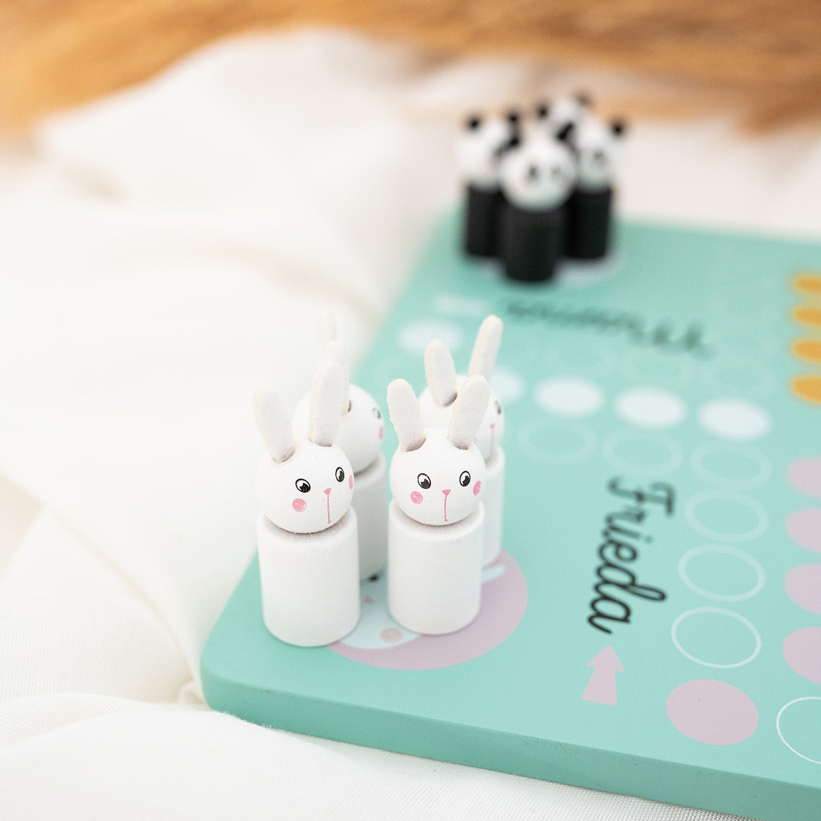SMALL FOOT Ludo Spiel Tiere "Pastellgrün" - wunderwunsch
