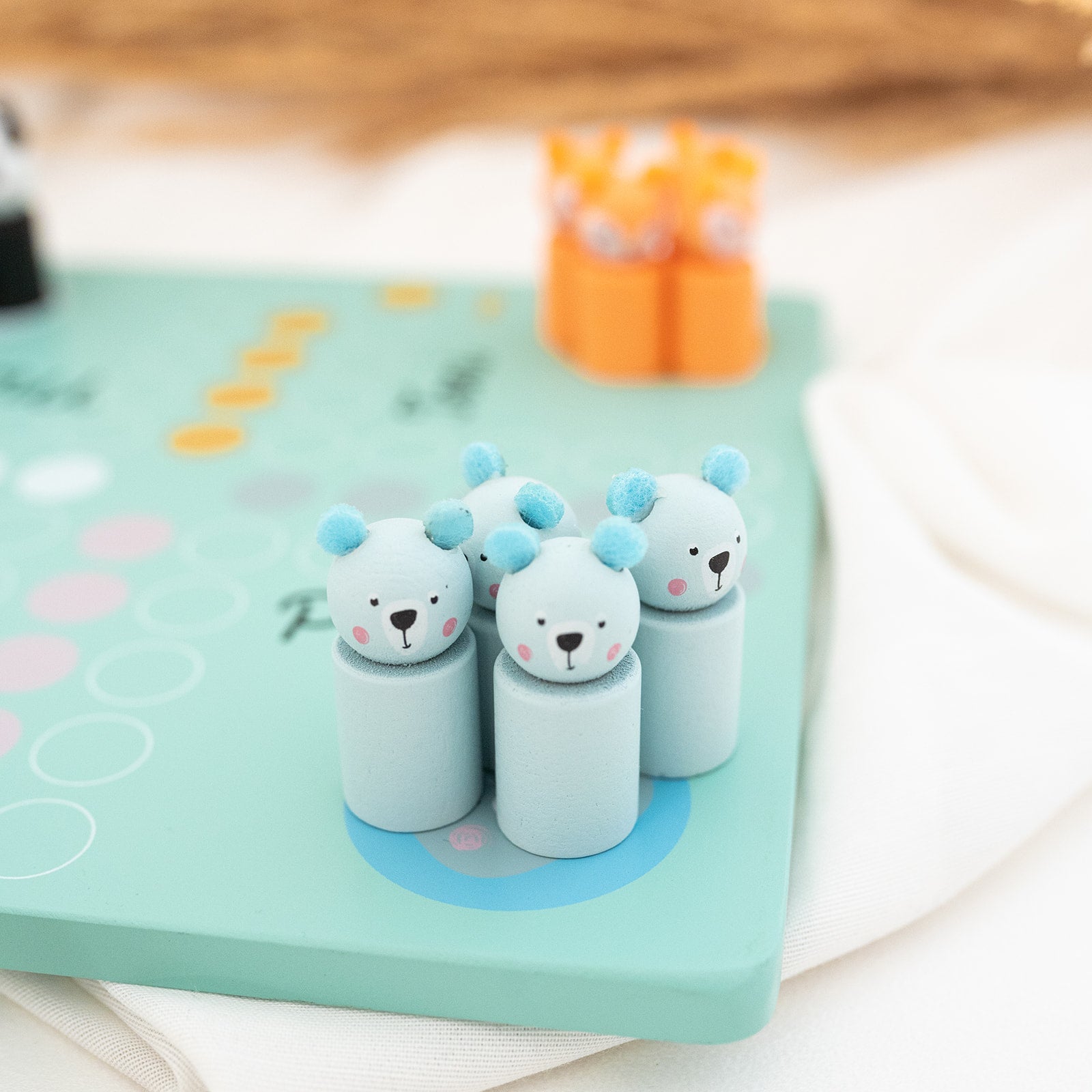 SMALL FOOT Ludo Spiel Tiere "Pastellgrün" - wunderwunsch