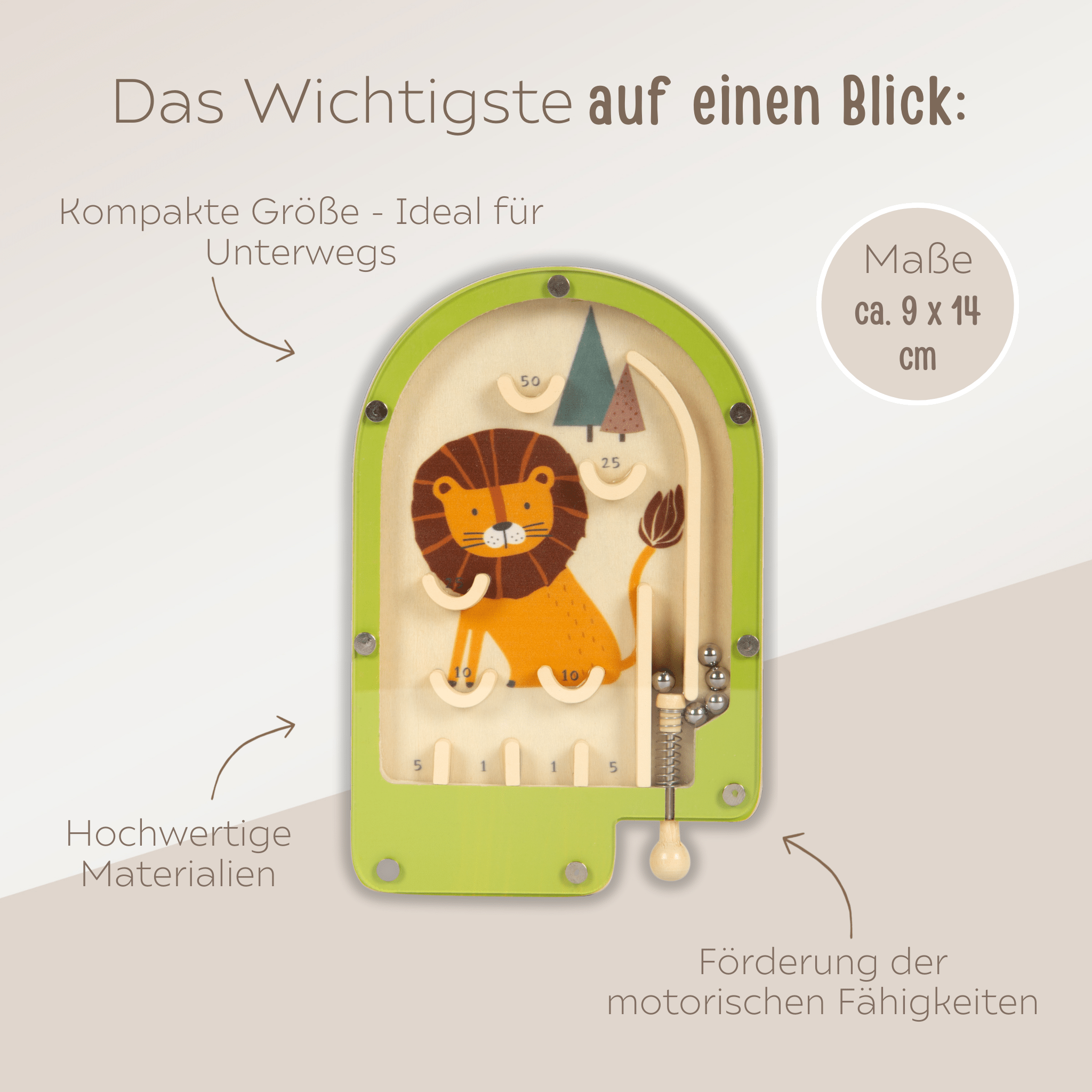 SMALL FOOT Mini Flipper "Löwe" personalisiert - wunderwunsch