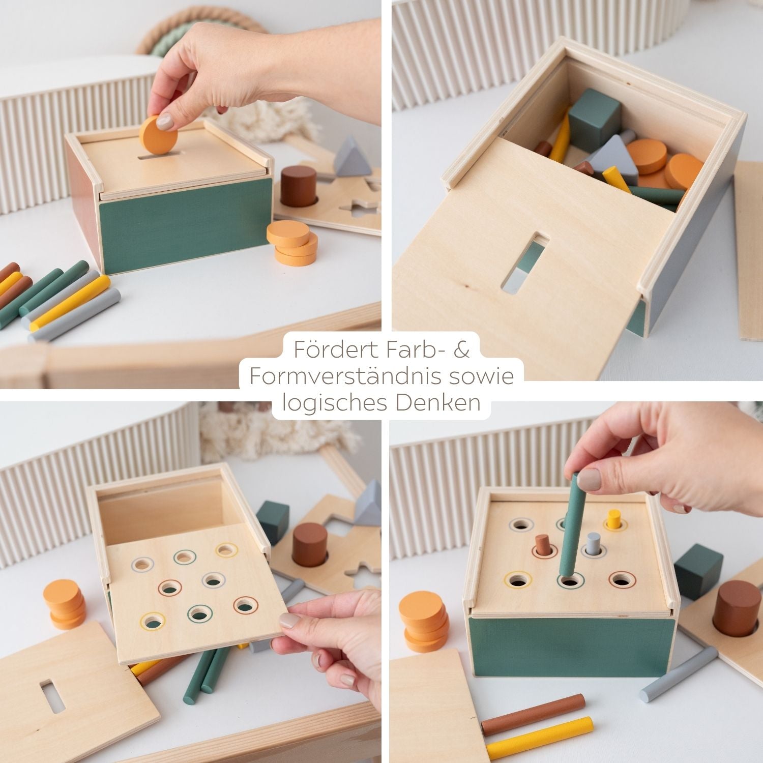 SMALL FOOT Montessori Steckpiel personalisierbar - wunderwunsch