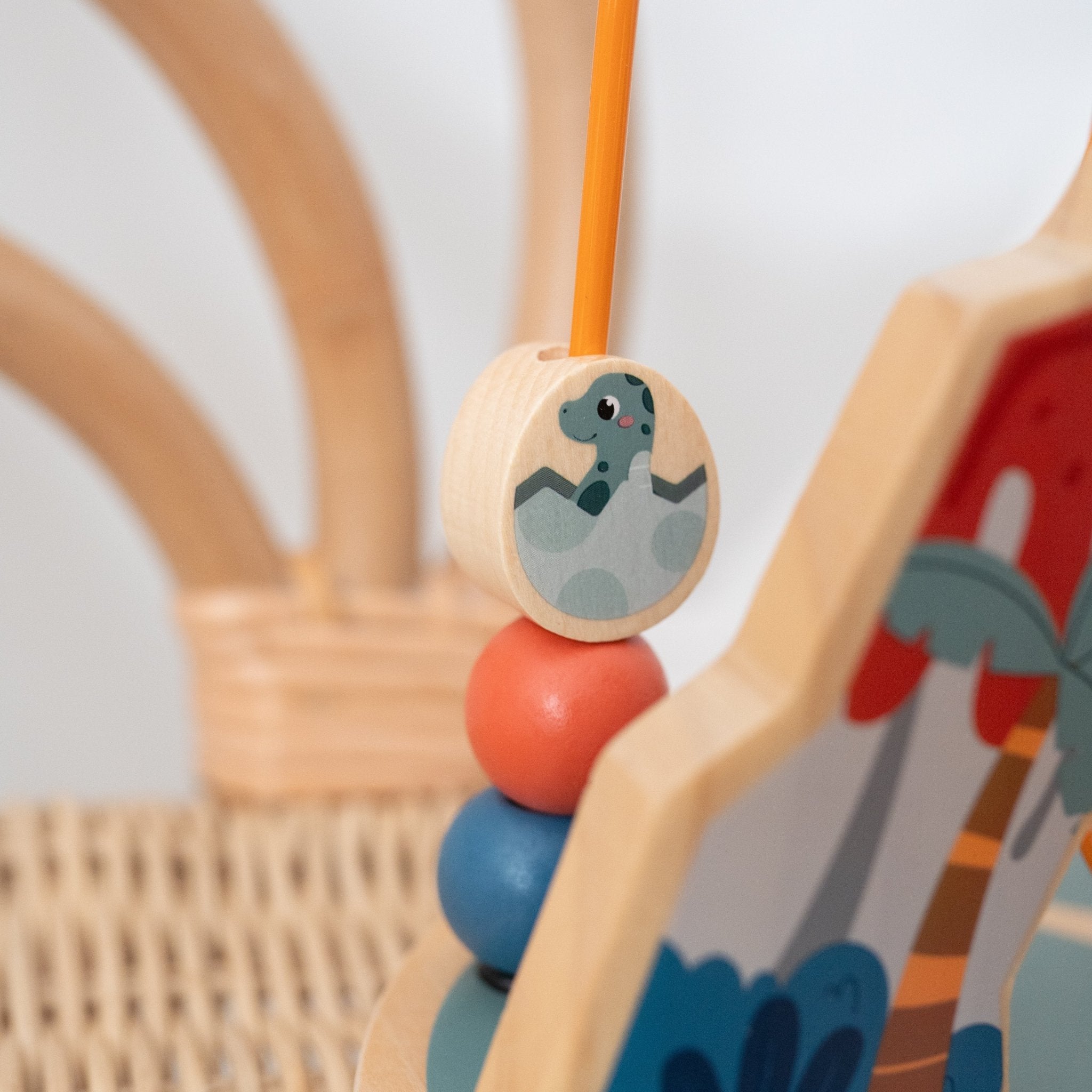 SMALL FOOT Motorikschleife "Dino Vulkan" personalisiert - wunderwunsch