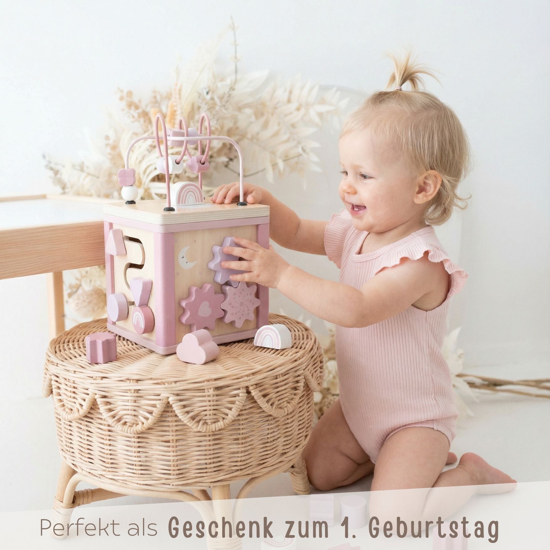 SMALL FOOT Motorikwürfel Formen personalisiert - wunderwunsch