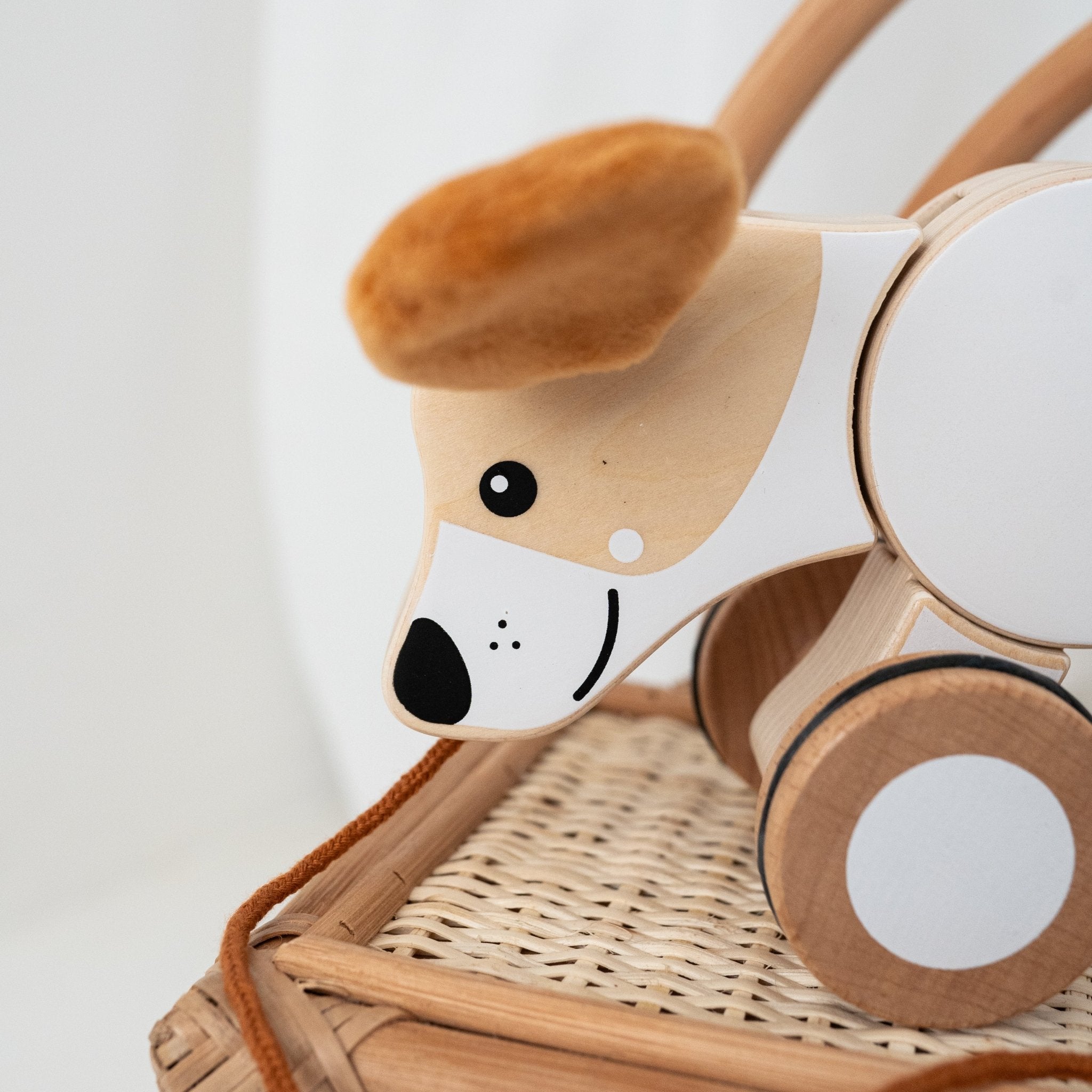 SMALL FOOT Nachziehtier - Elefant, Hase & Hund - wunderwunsch