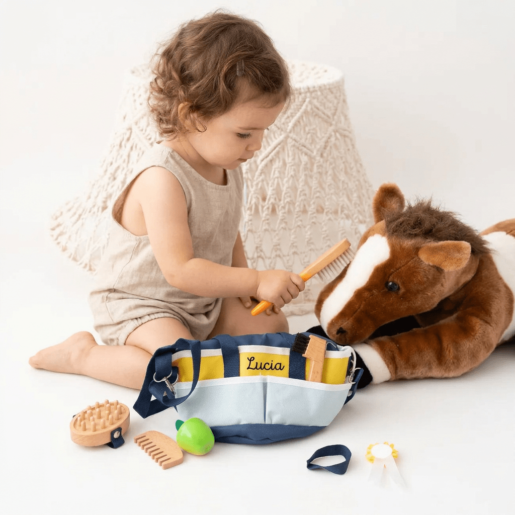 SMALL FOOT Pferdepflege - Set mit Tasche personalisierbar - wunderwunsch