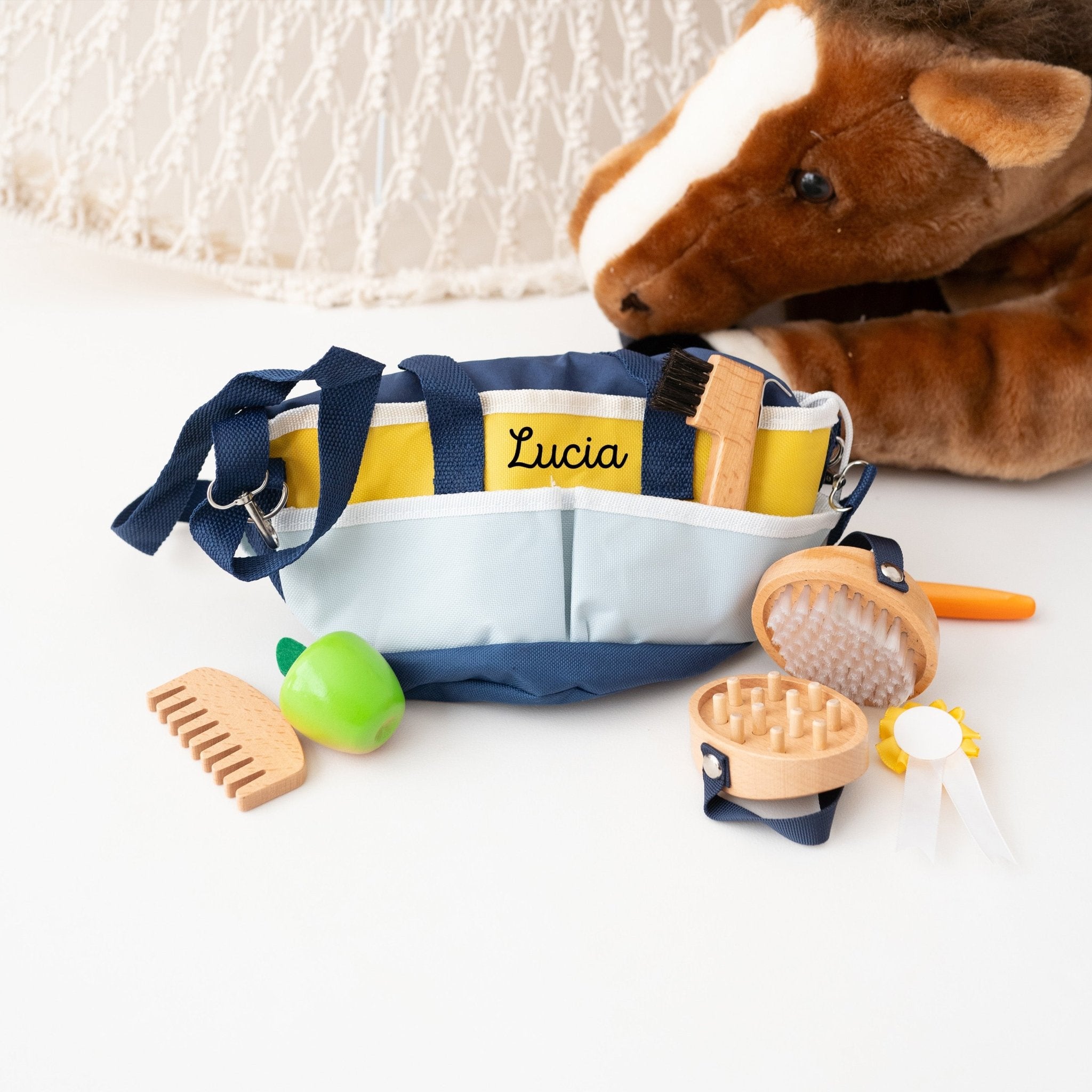 SMALL FOOT Pferdepflege - Set mit Tasche personalisierbar - wunderwunsch