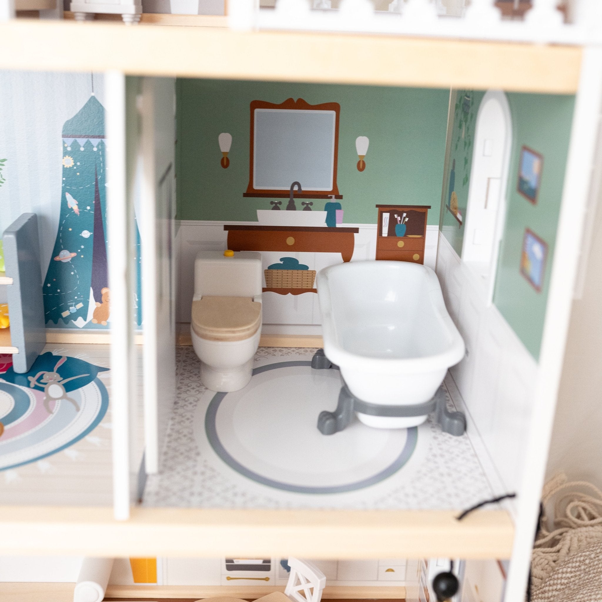 SMALL FOOT Puppenhaus personalisiert - wunderwunsch