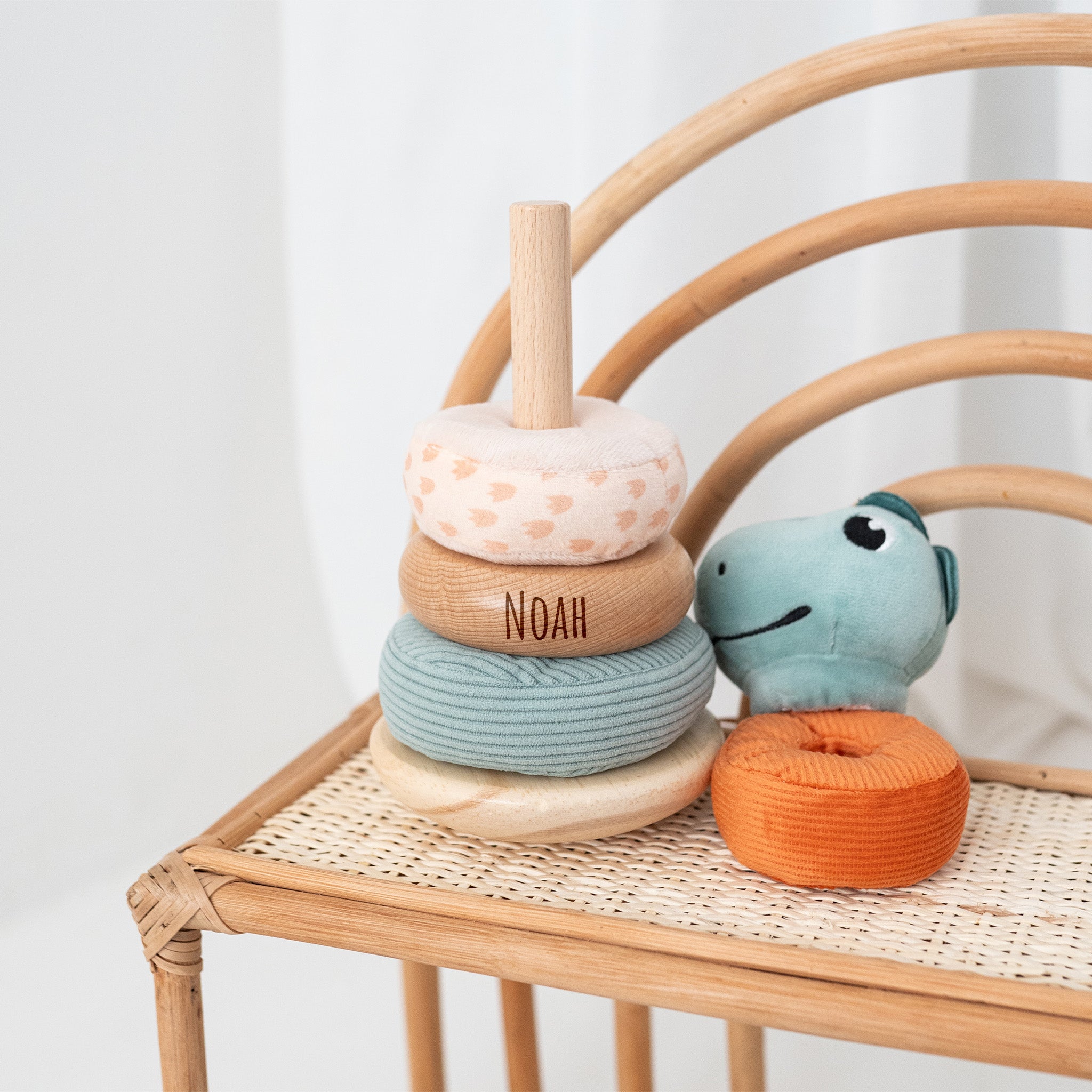 SMALL FOOT Stapelturm Dino Plüsch - wunderwunsch