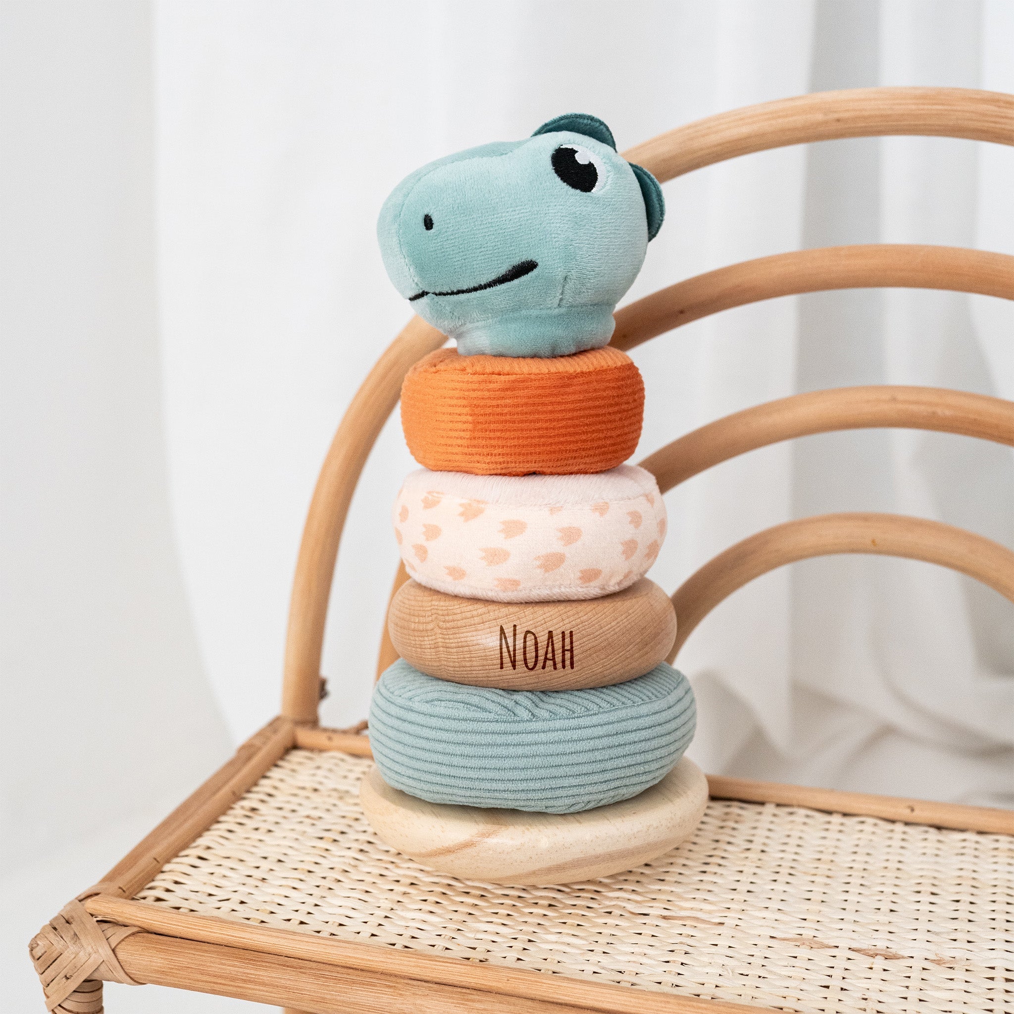 SMALL FOOT Stapelturm Dino Plüsch - wunderwunsch