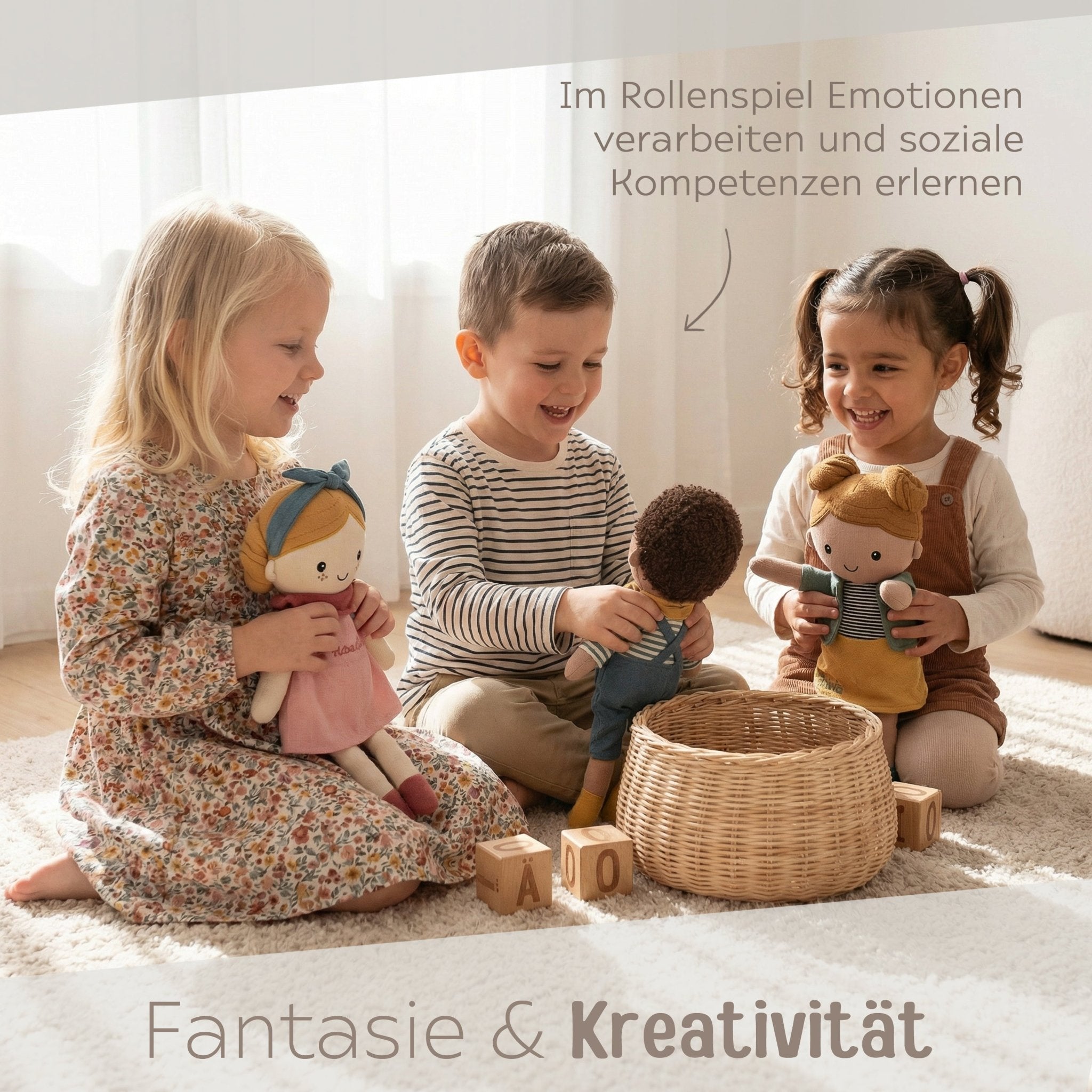 SMALL FOOT Stoffpuppe personalisierbar - wunderwunsch