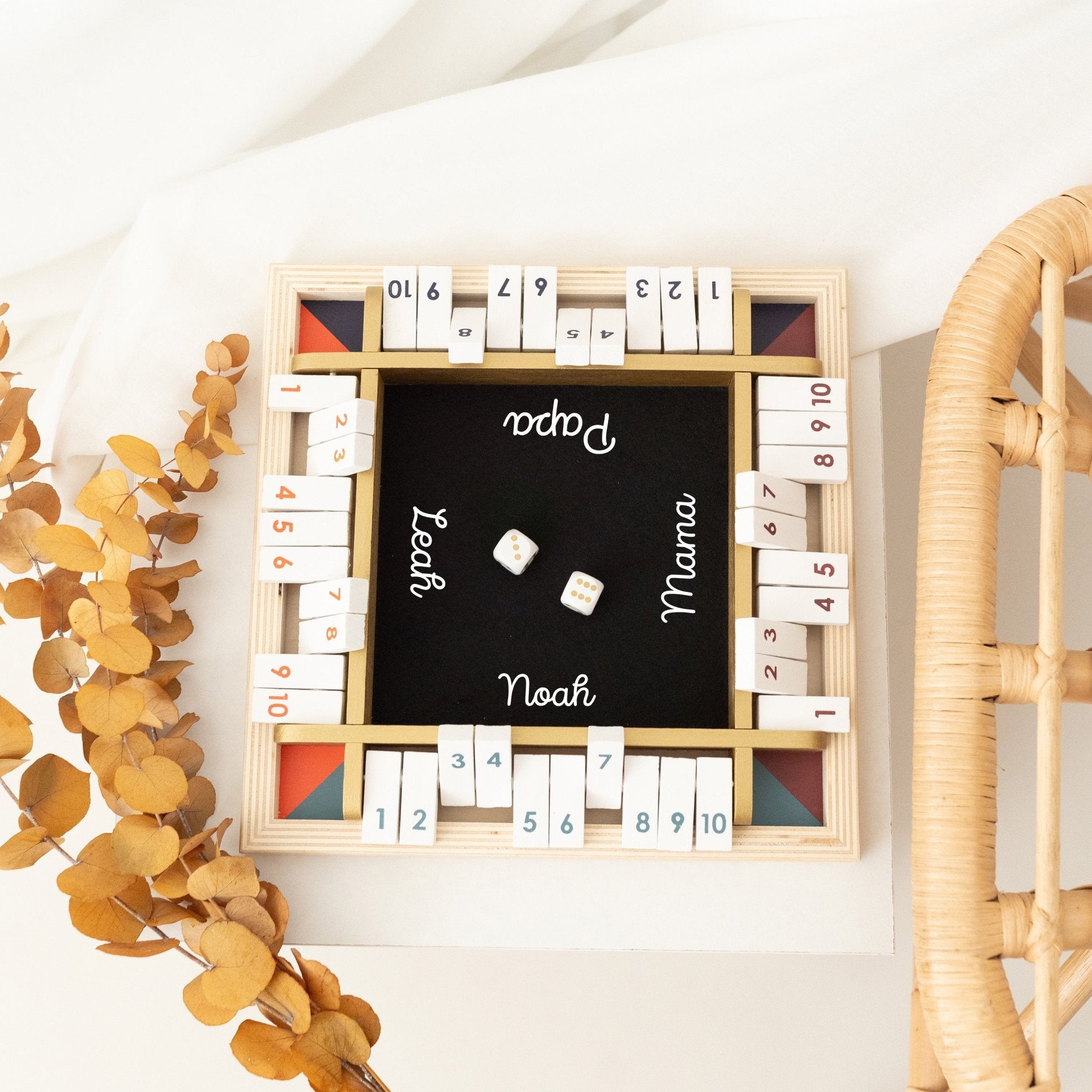 SMALL FOOT Würfelspiel "Shut the box" personalisiert - wunderwunsch