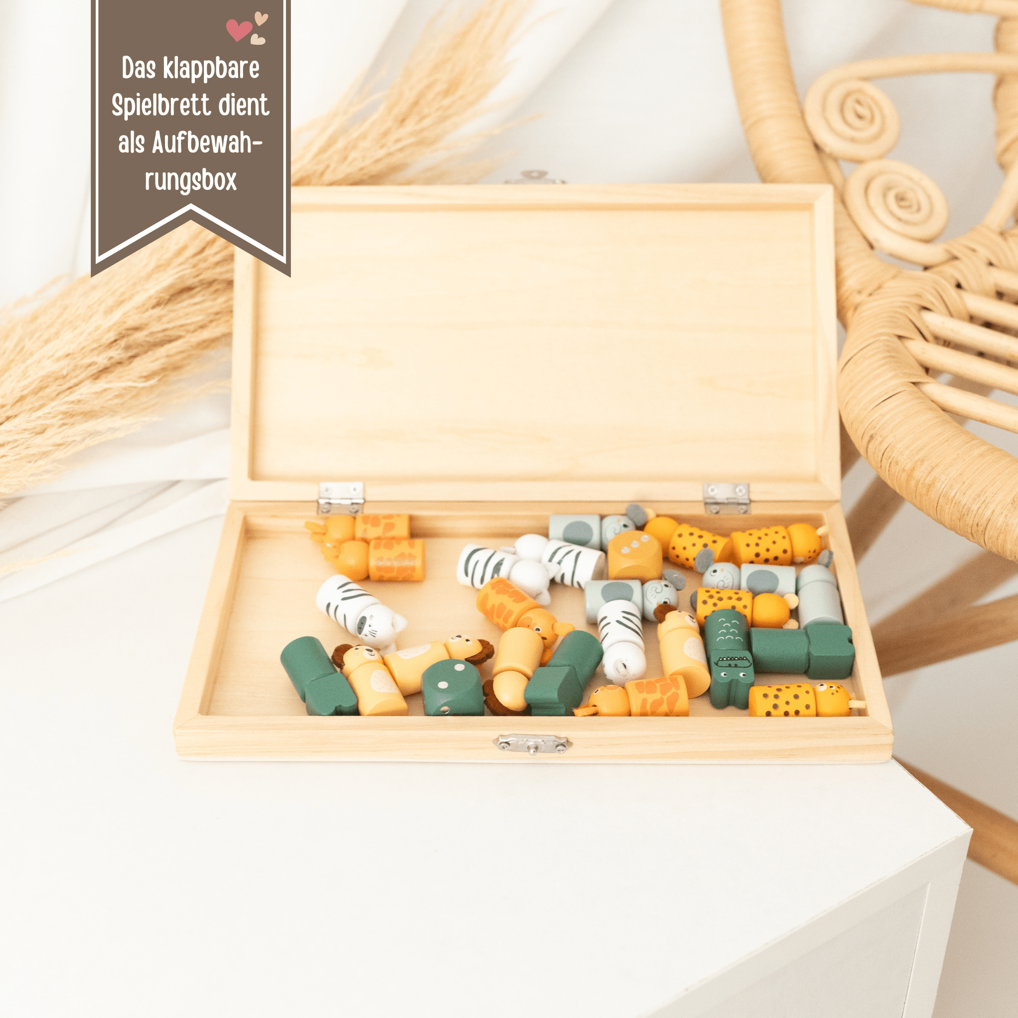 SMALL FOOT XXL Ludo - Spiel Safari für 6 Personen - wunderwunsch