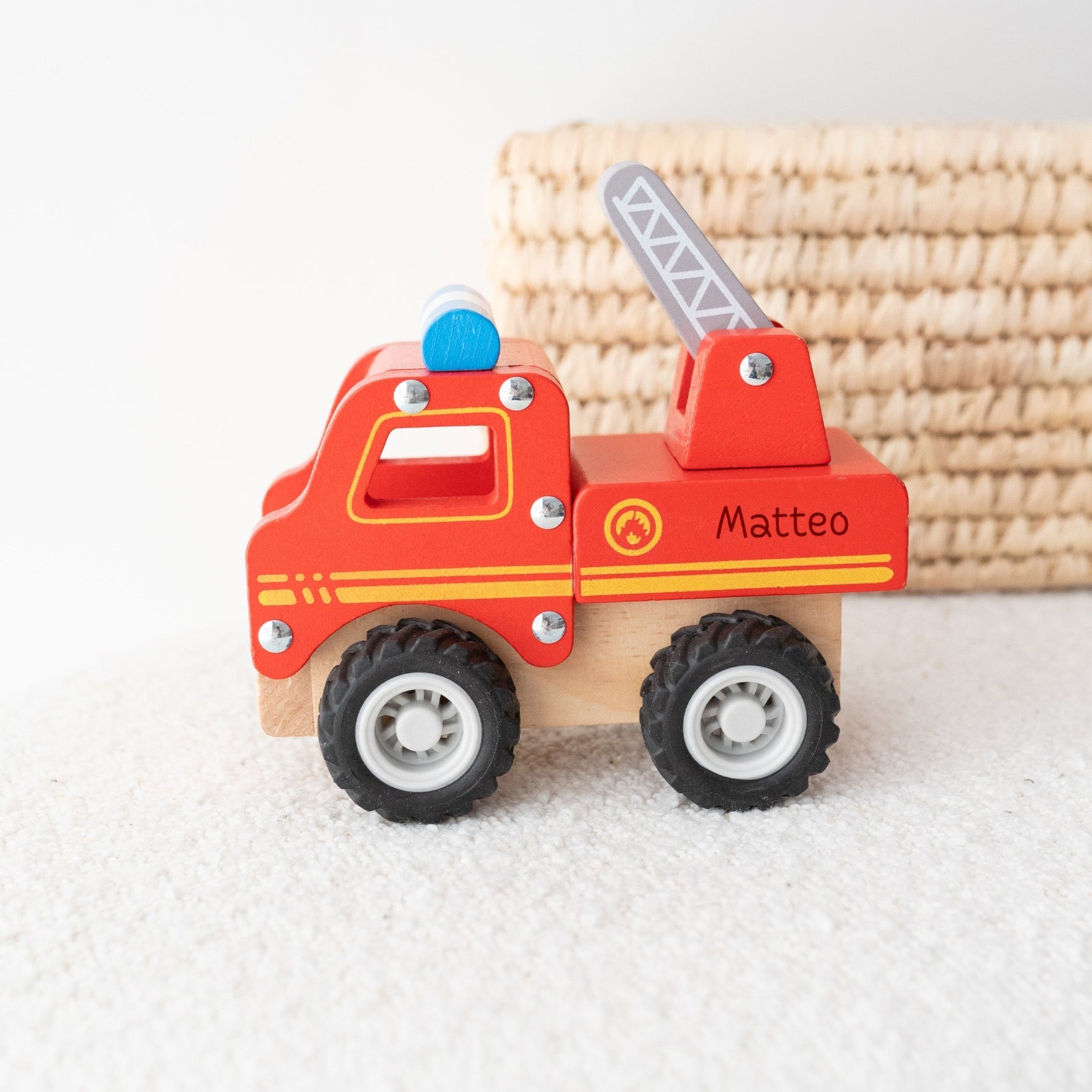 SMALLFOOT Feuerwehrauto personalisierbar - wunderwunsch