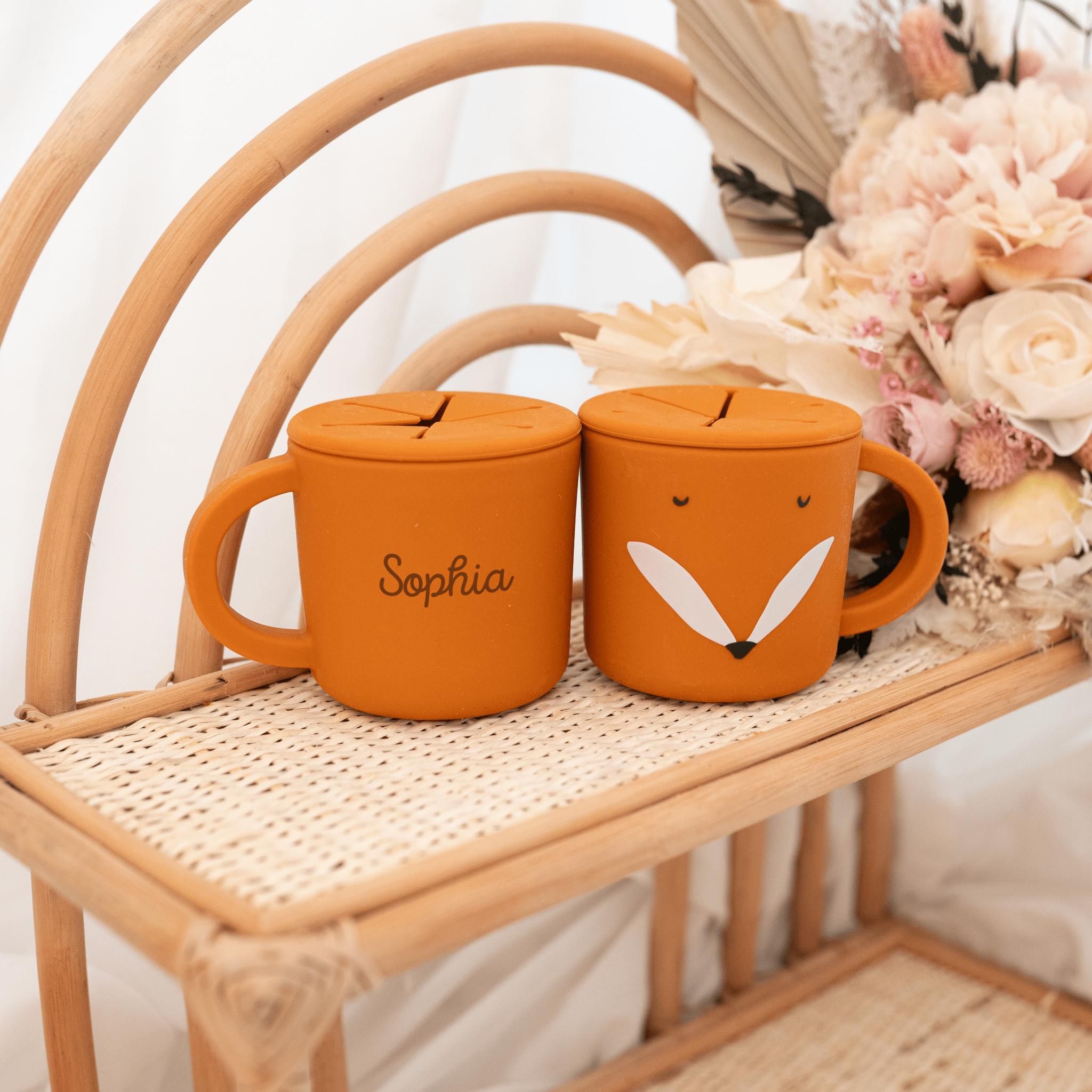 Snackbecher Silikon personalisiert - Tiere Trixie - wunderwunsch