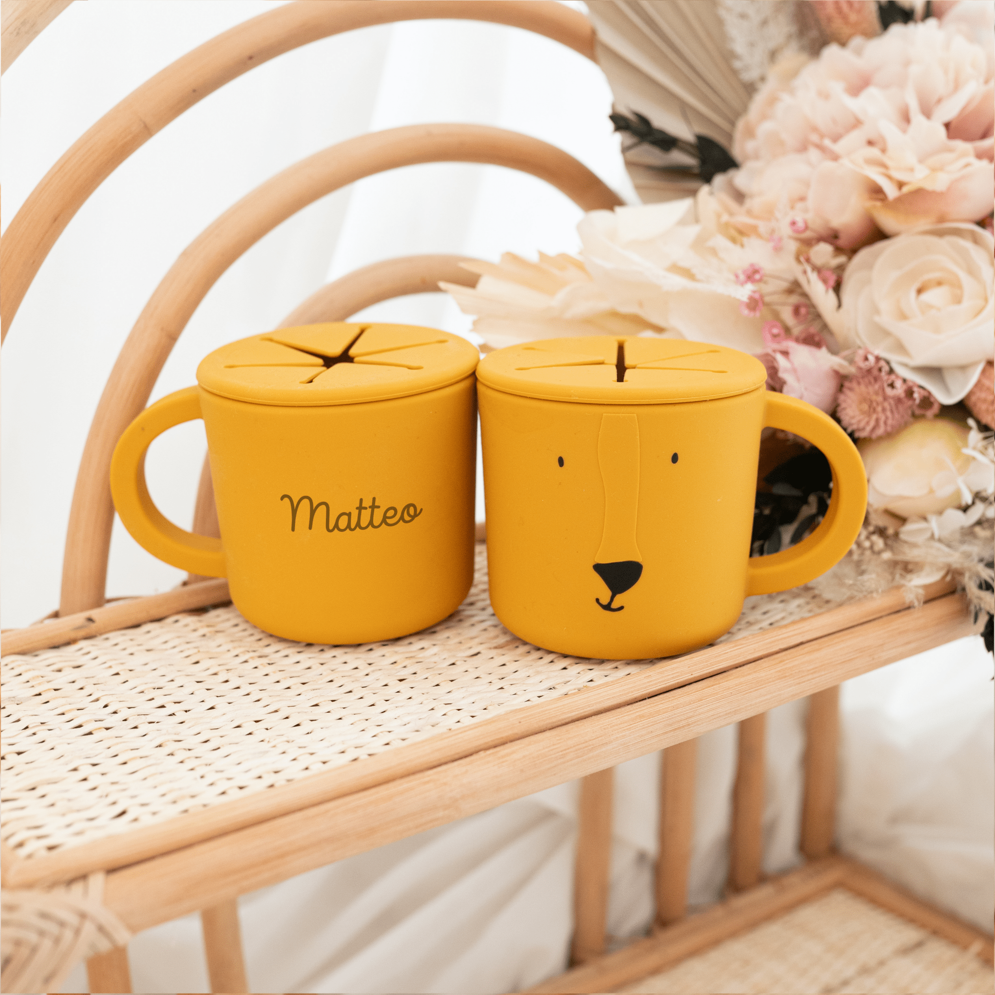 Snackbecher Silikon personalisiert - Tiere Trixie - wunderwunsch