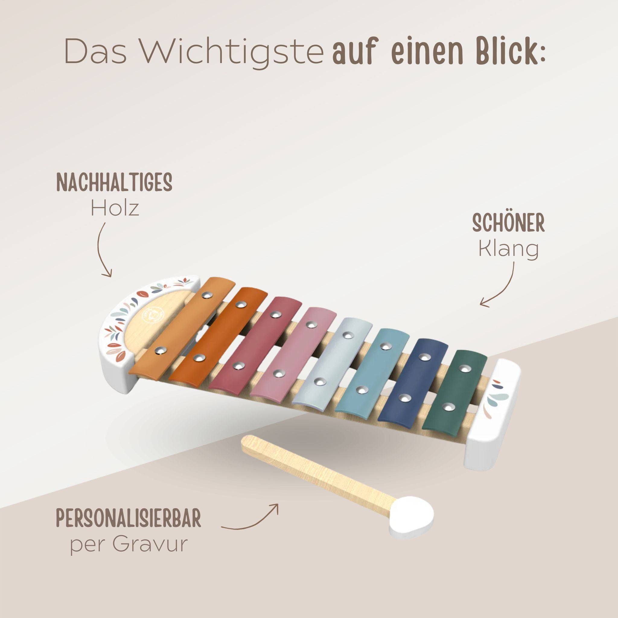 SPEEDY MONEKY Xylophon personalisiert - wunderwunsch