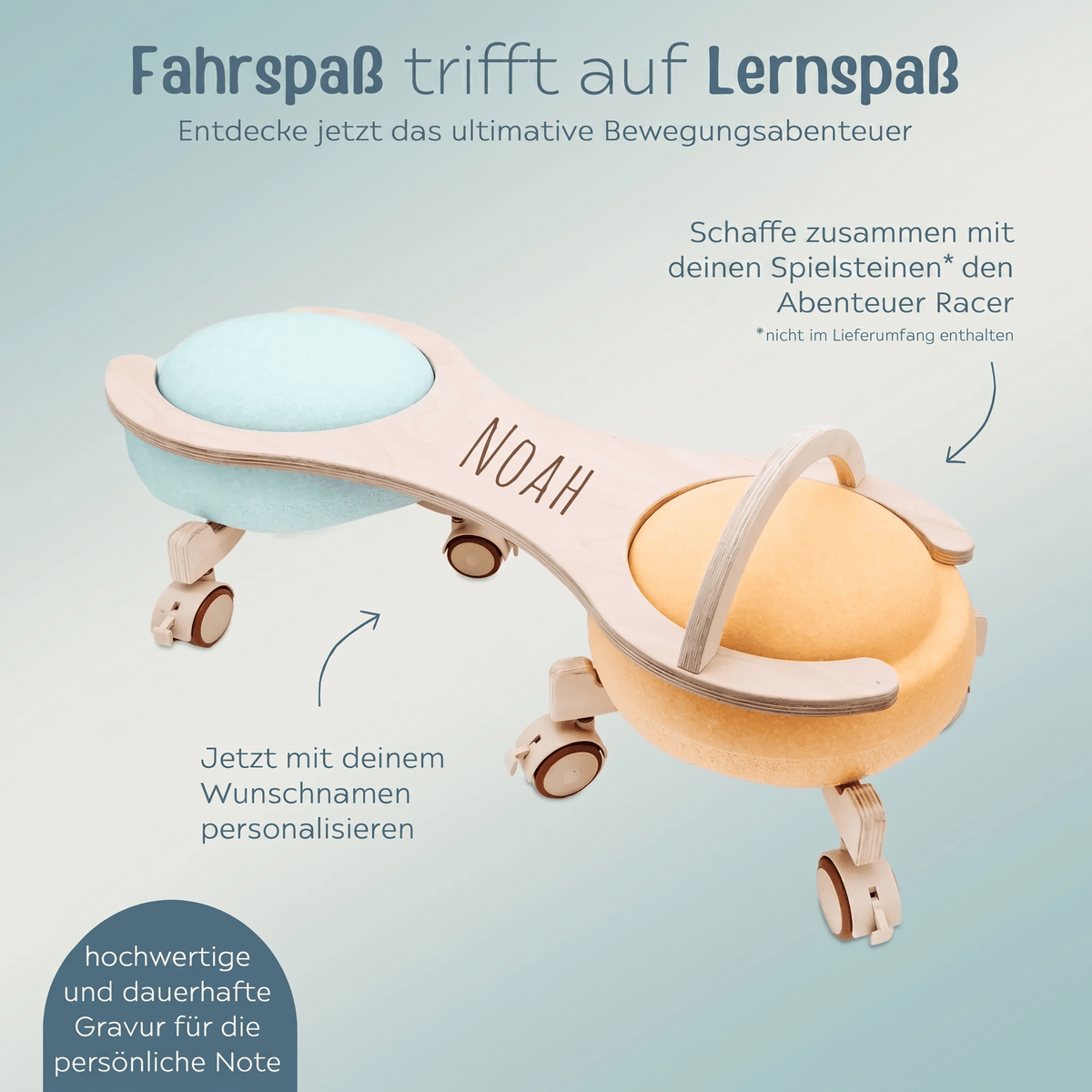 STAPELWELT Abenteuer Racer aus Holz - wunderwunsch