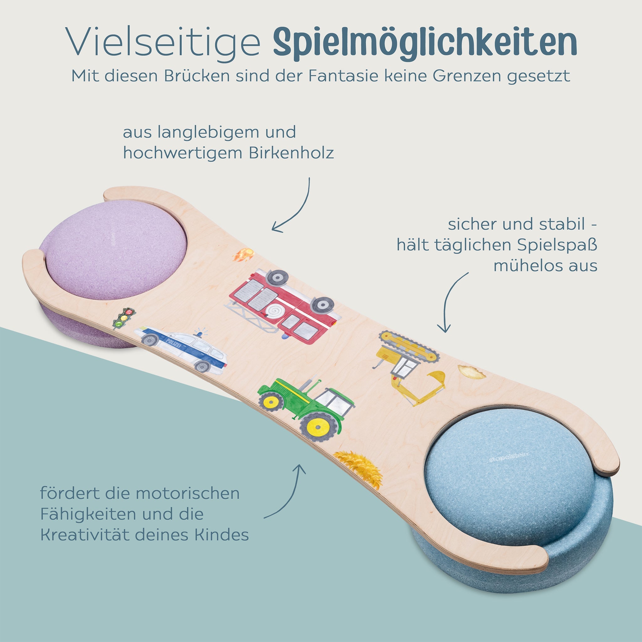 STAPELWELT Abenteuerbrücke für stapelstein® - Fahrzeuge - wunderwunsch